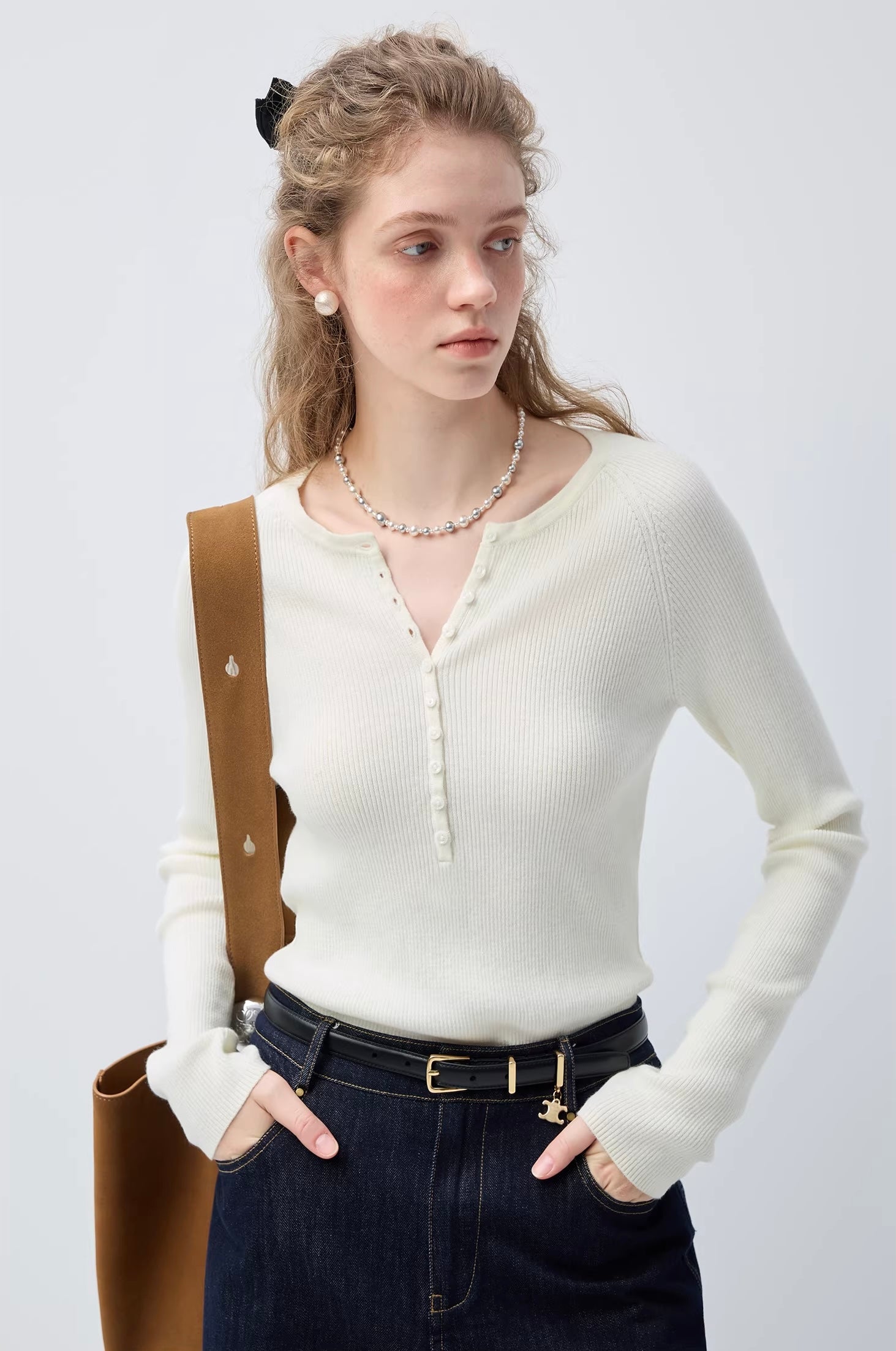 エレガントムード ニットトップスC3464