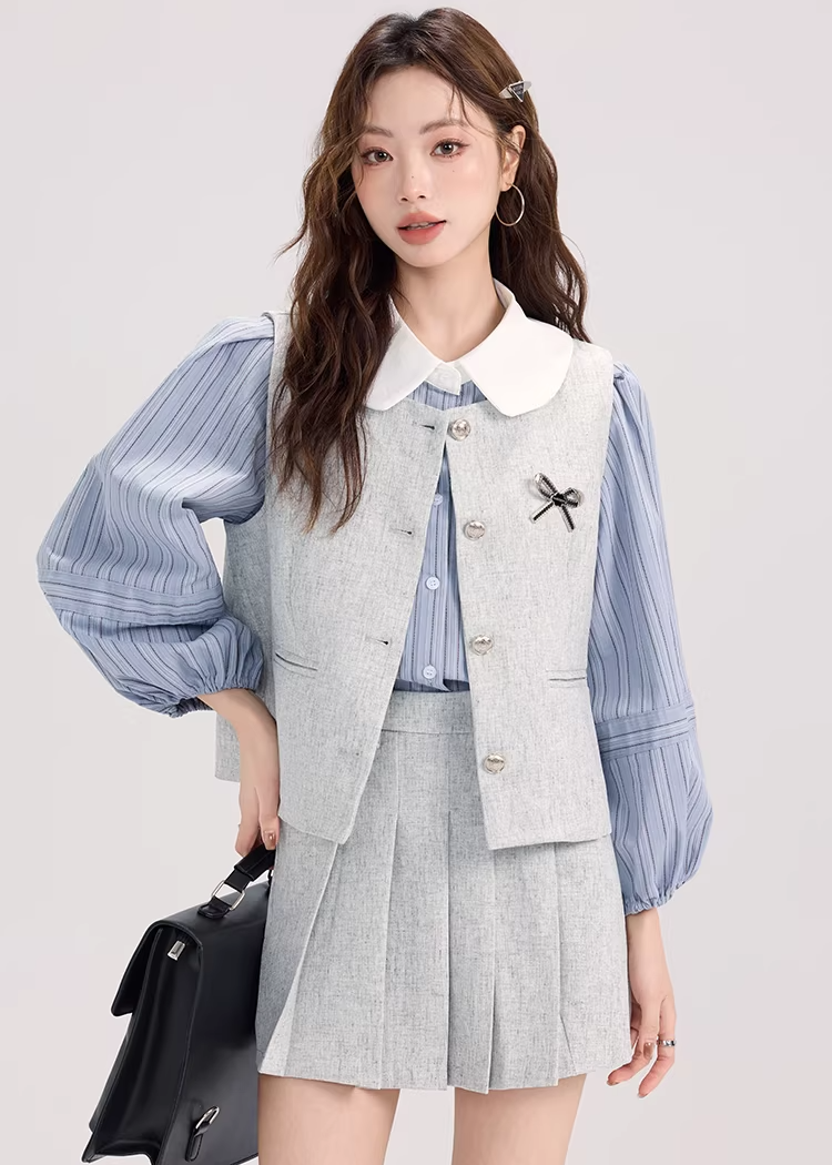 【即納】カレッジスタイル3セットアップC3492