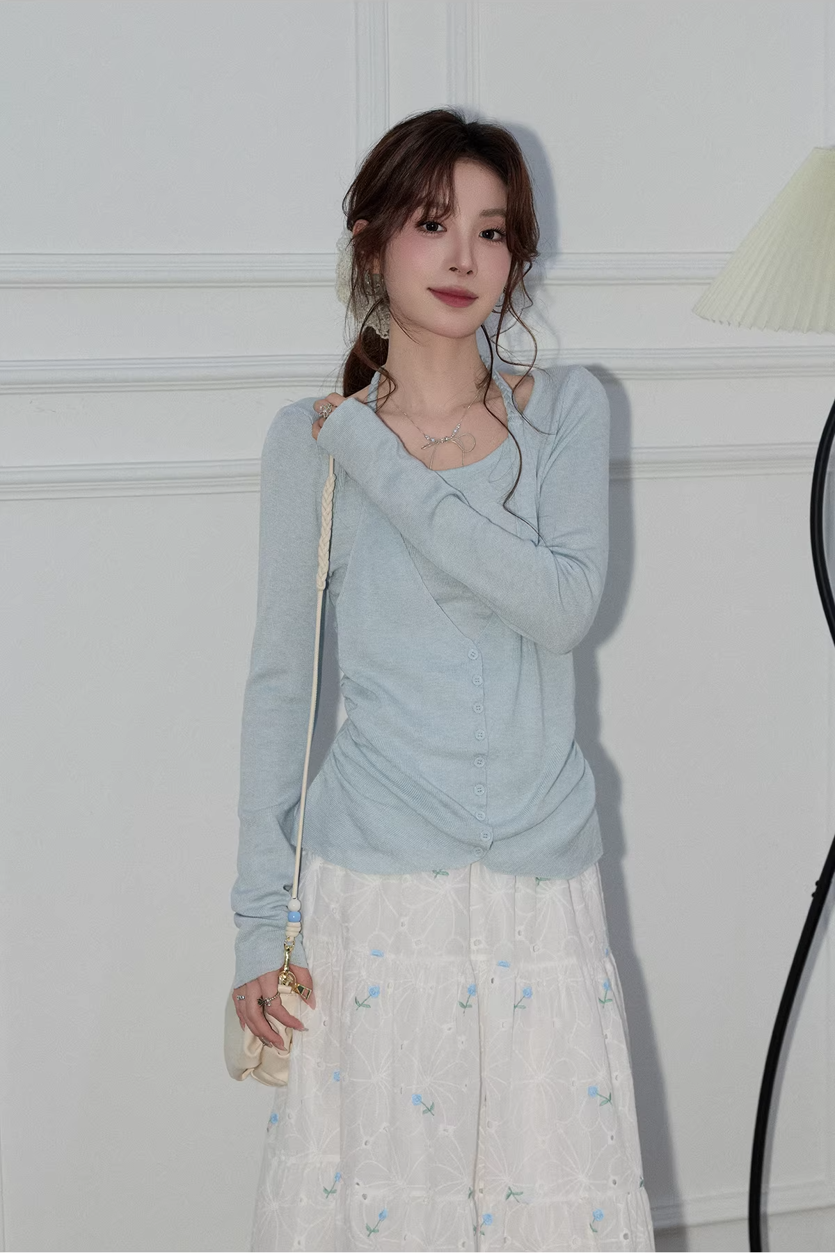 ジェントルスタイルフェイクツーピースホルターカットソーC3496