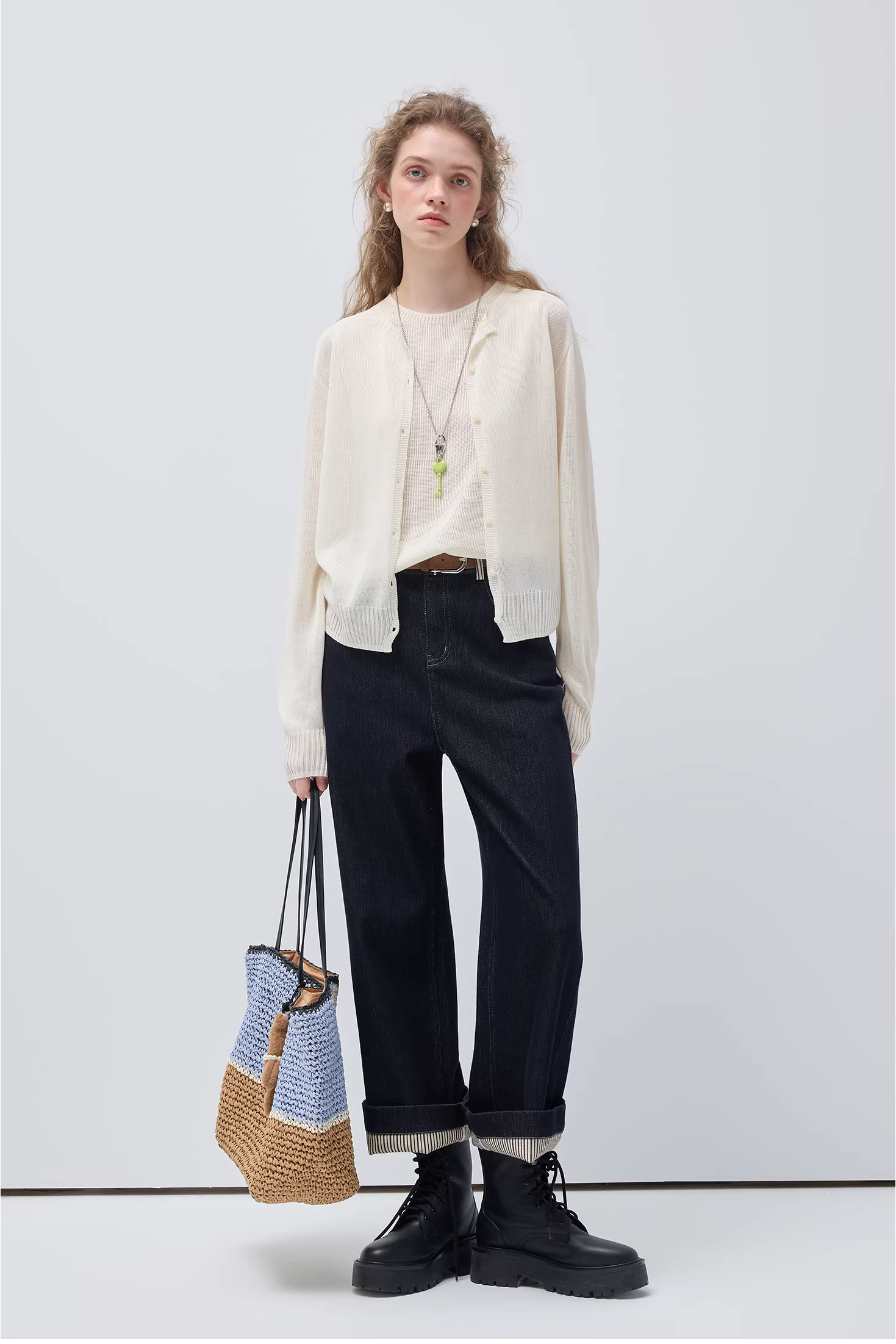 ニットベスト+ジャケットセットC3506