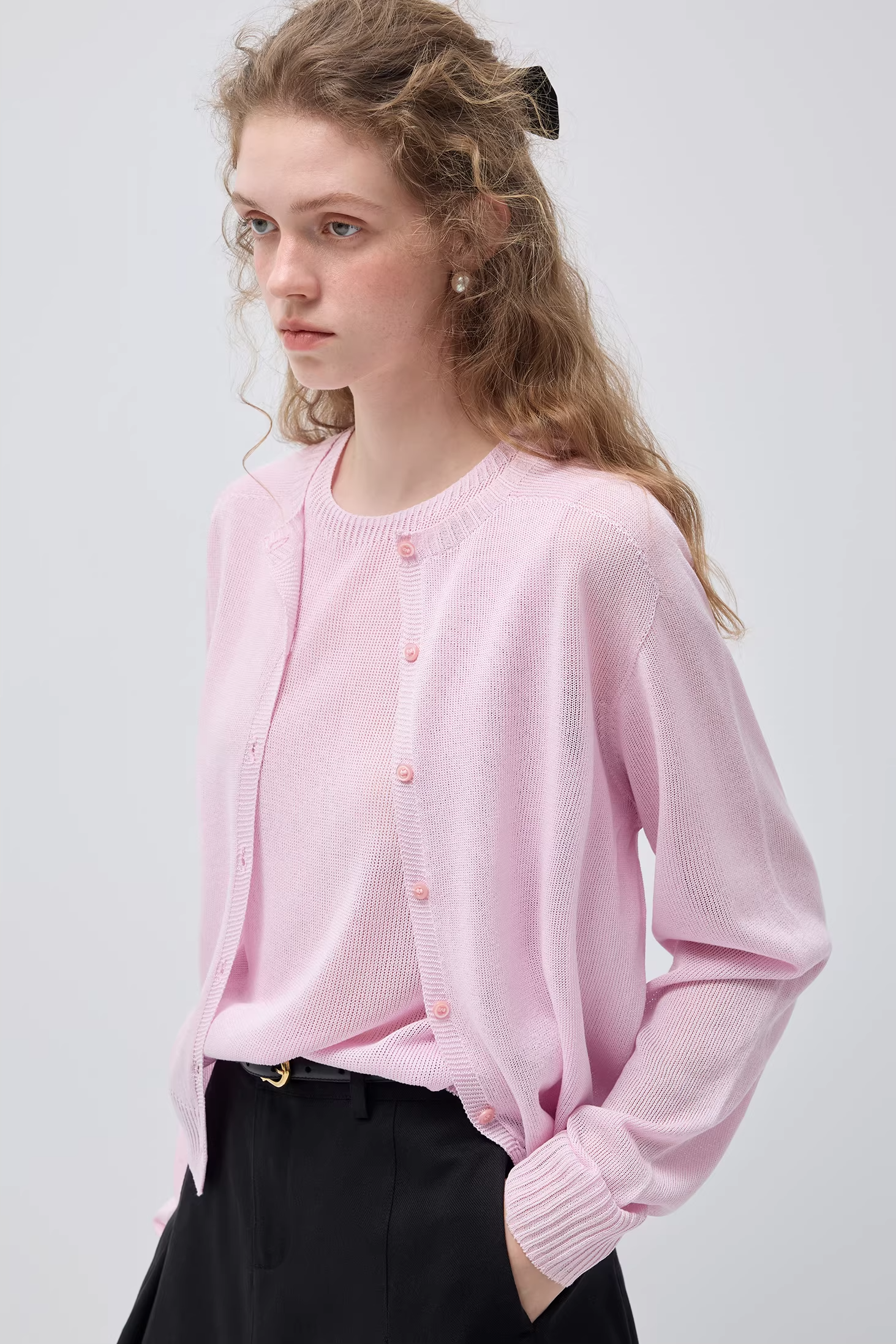 ニットベスト+ジャケットセットC3506