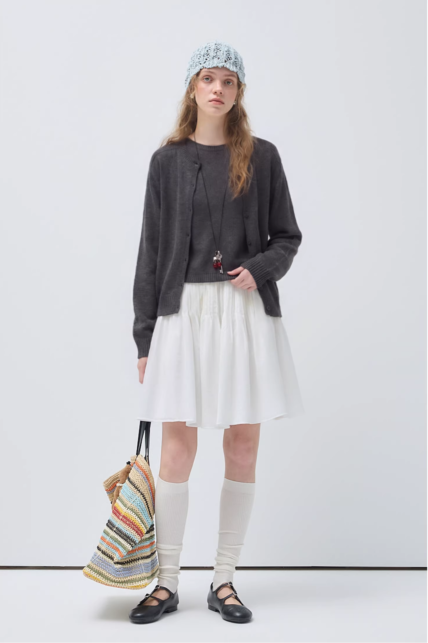 ニットベスト+ジャケットセットC3506