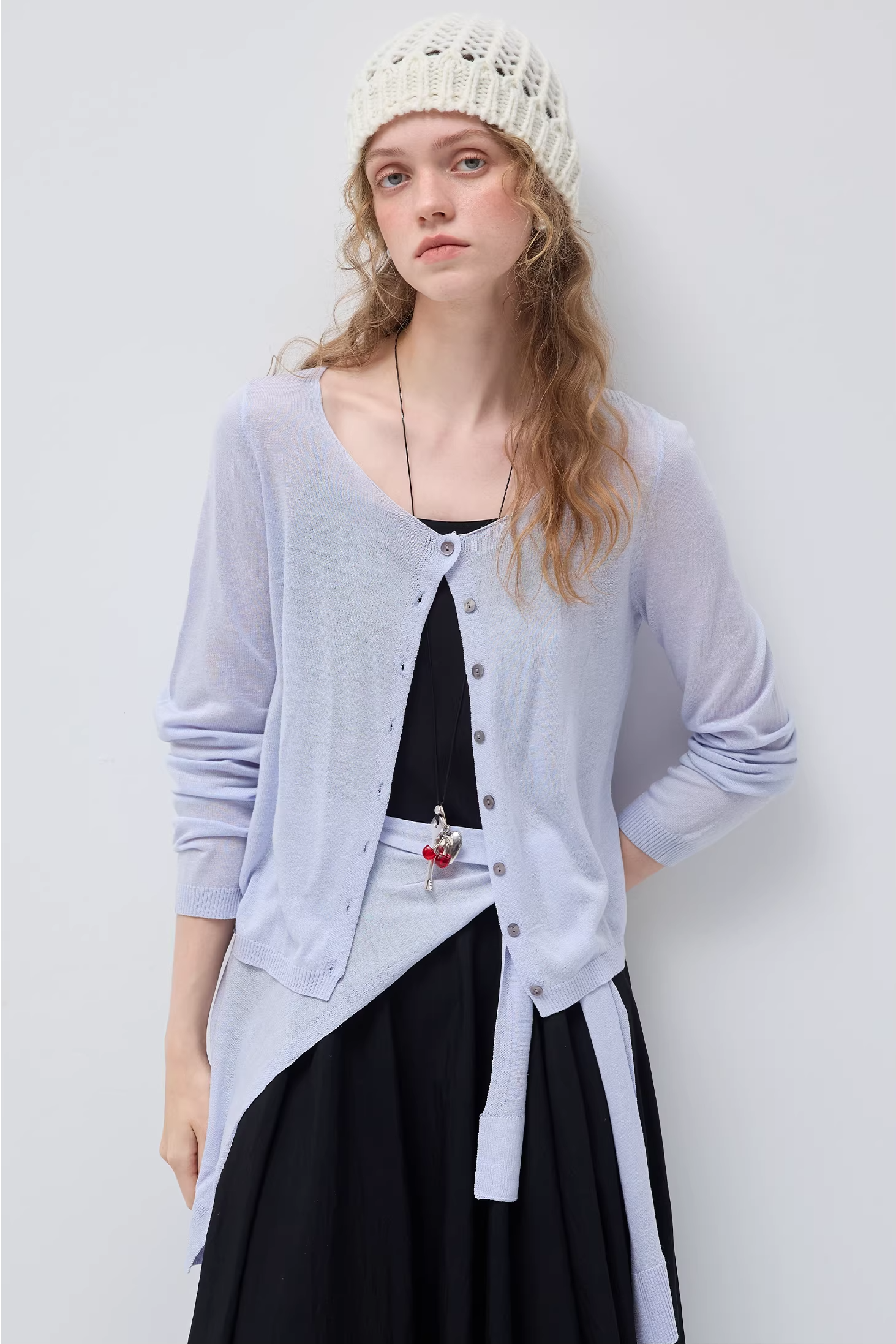 ショールデリケートファッションセーターC3507