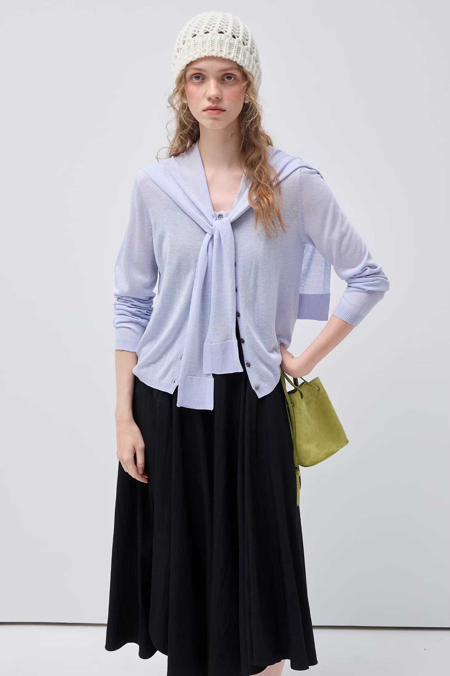 ショールデリケートファッションセーターC3507