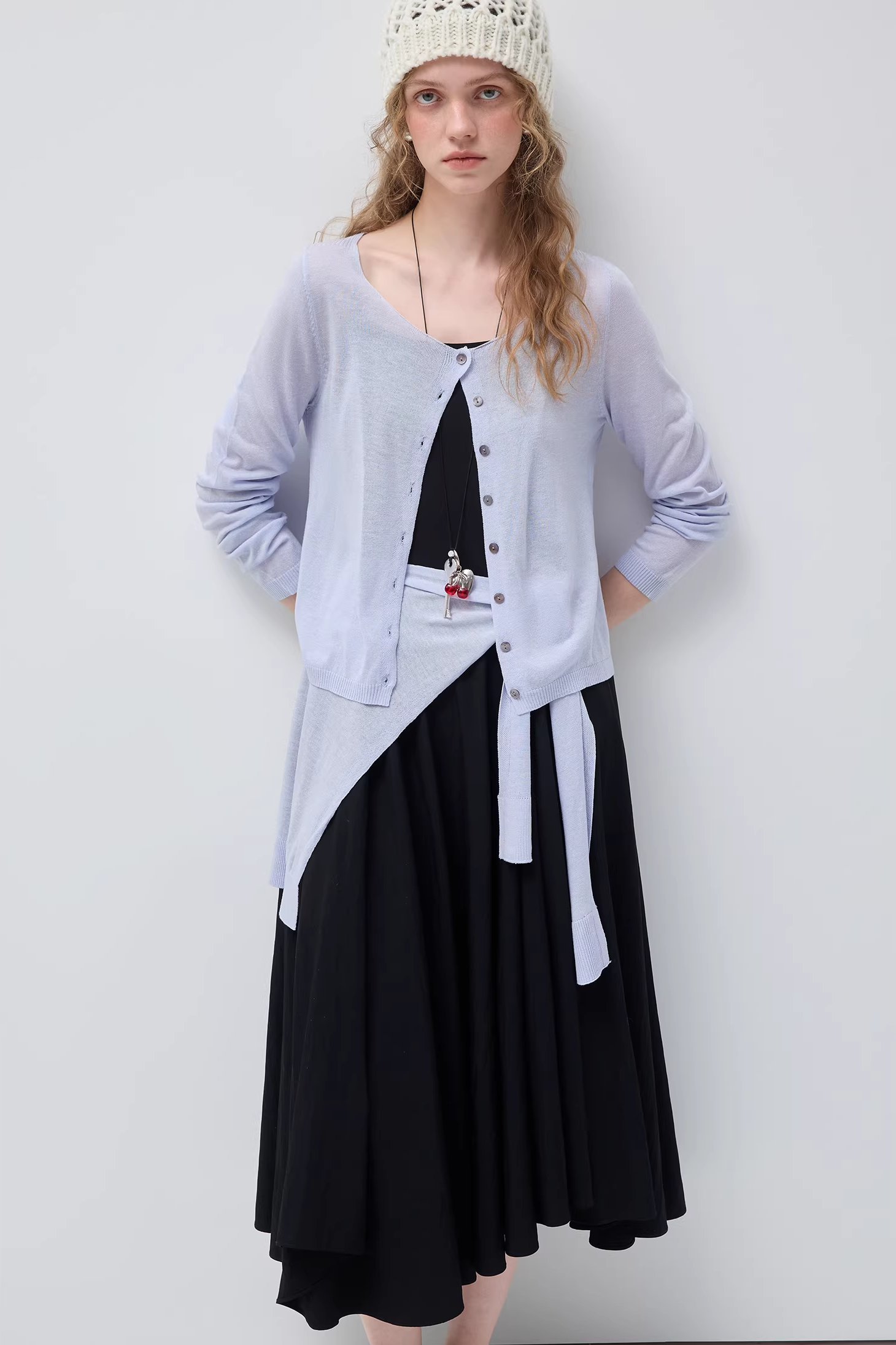 ショールデリケートファッションセーターC3507