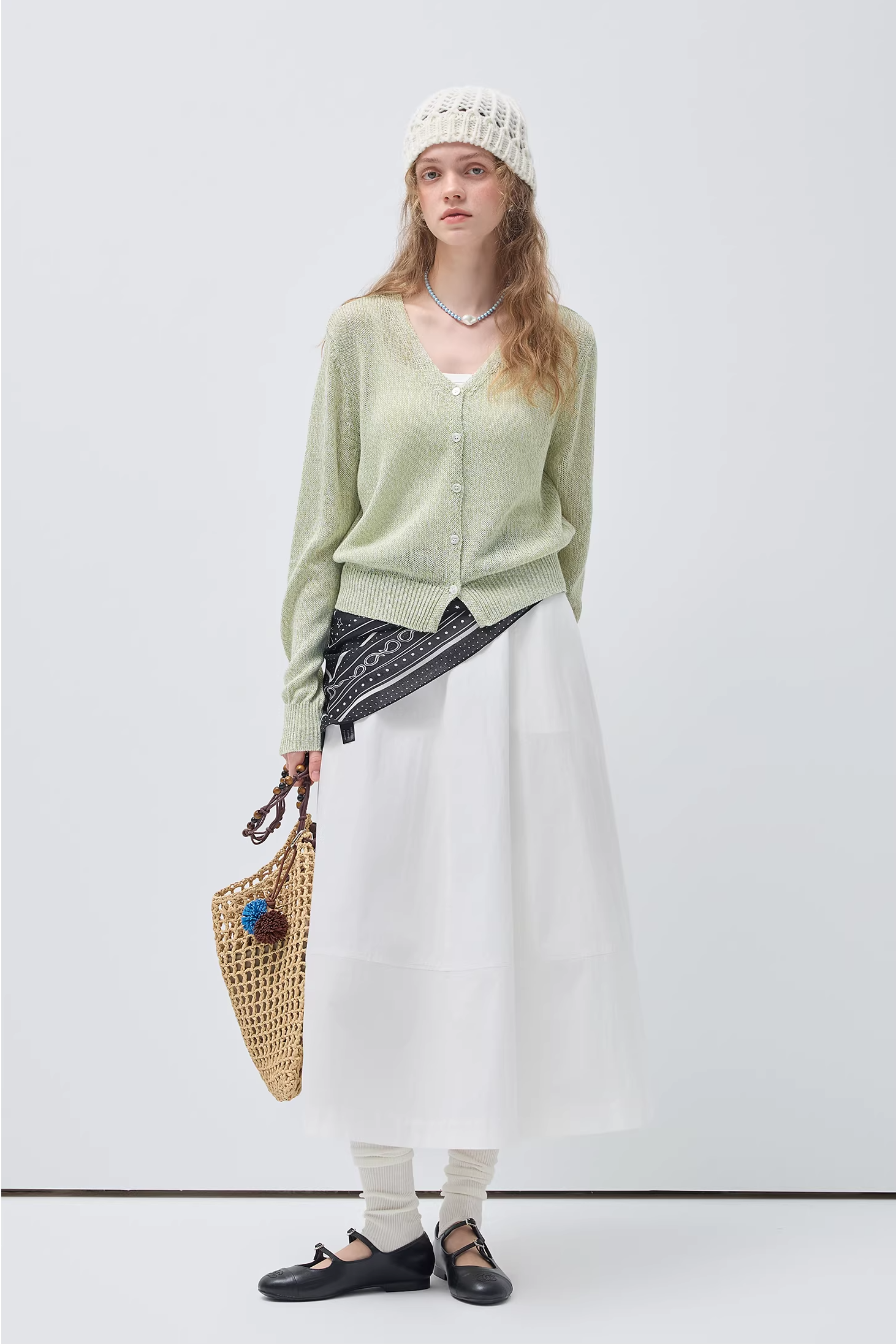 ワイドヘムプレーンスカートC3512