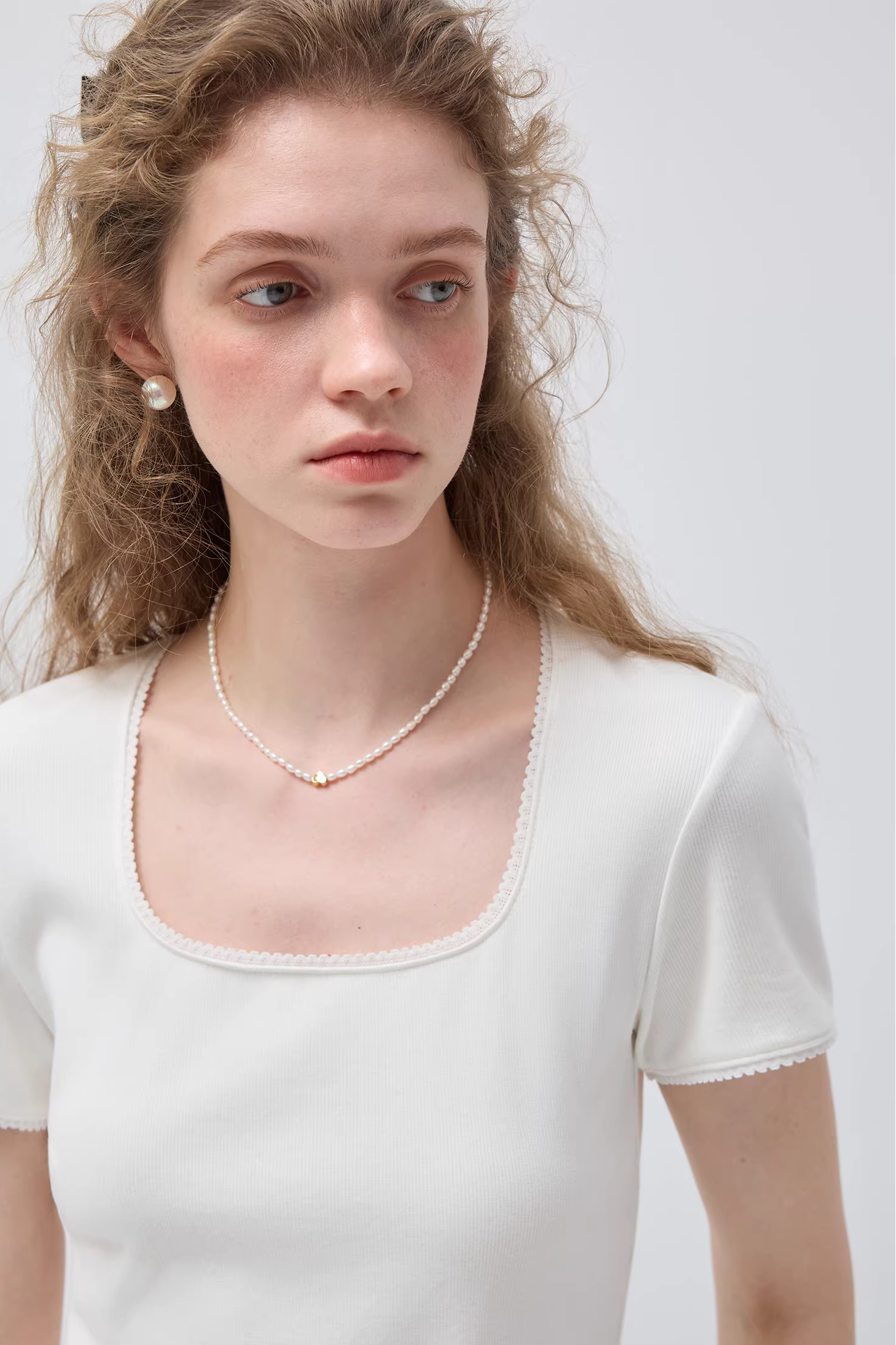 ウェーブエッジニットTシャツC3522