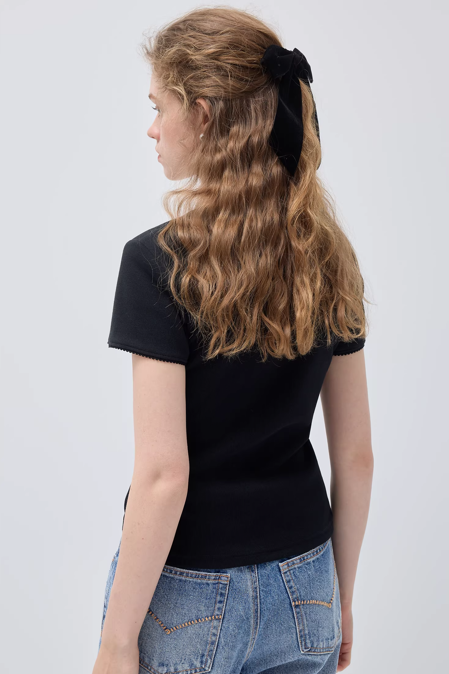 ウェーブエッジニットTシャツC3522