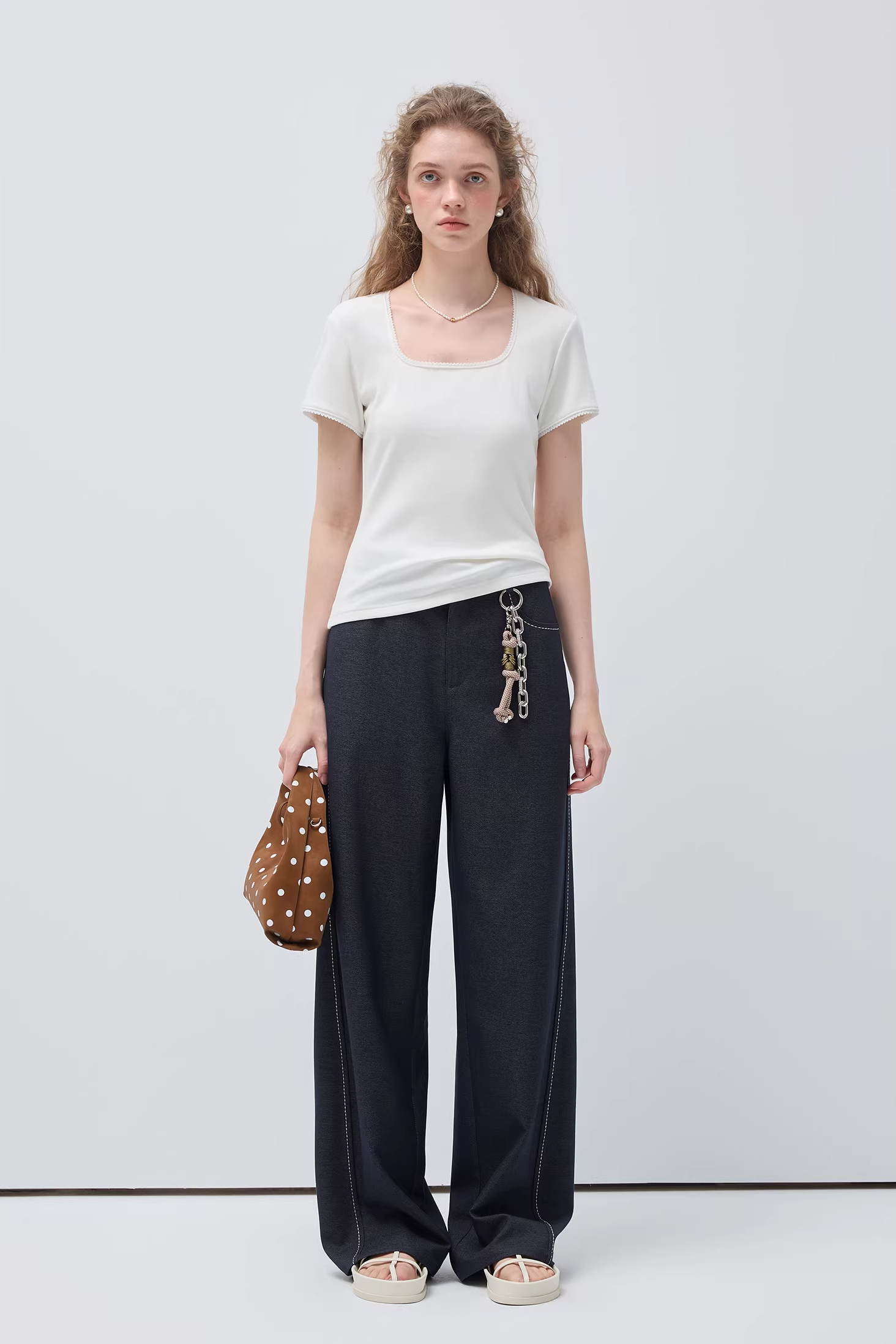 ウェーブエッジニットTシャツC3522