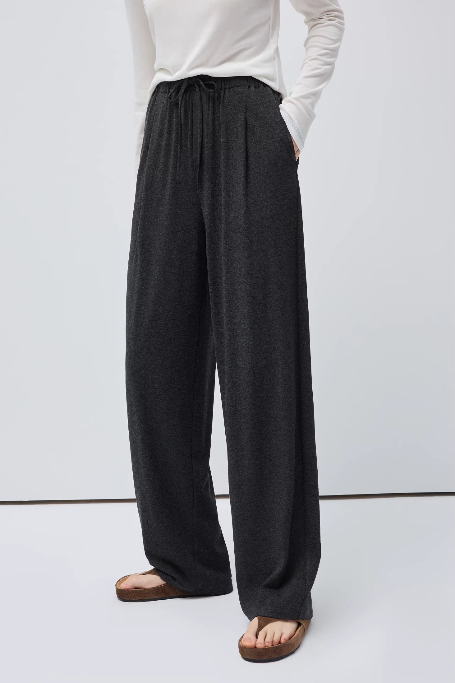 ドレープワイドレッグラウンジパンツC3524
