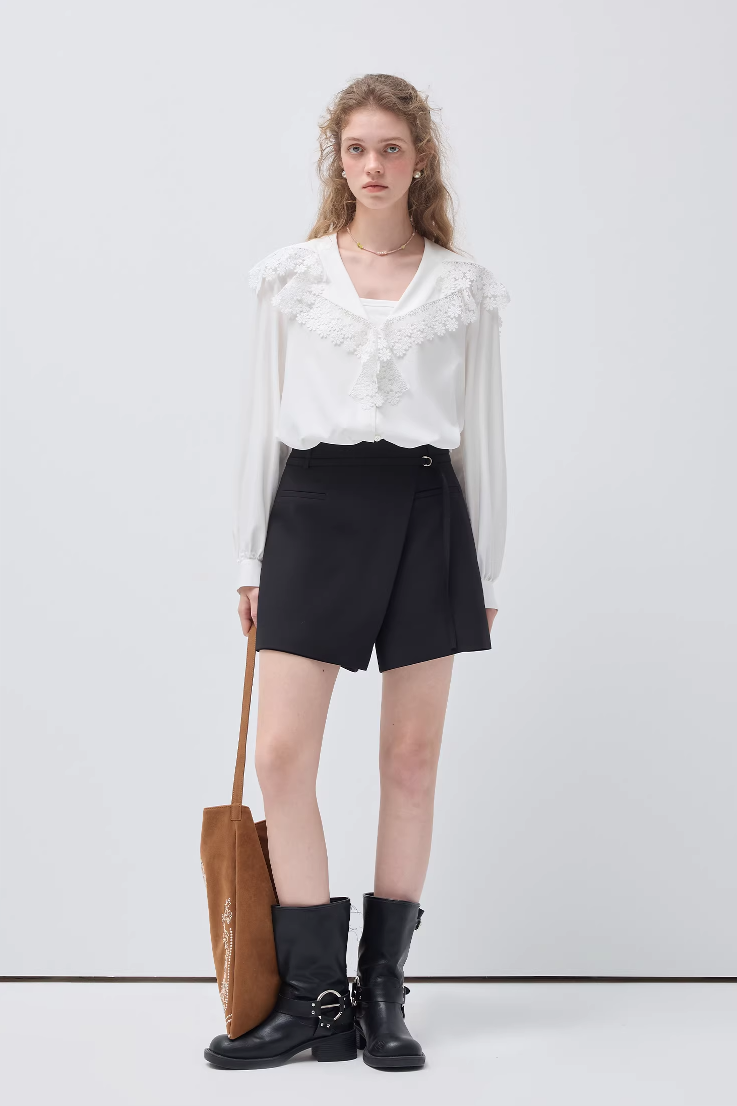 デコンストラクトアシメキュロットショーツC3531