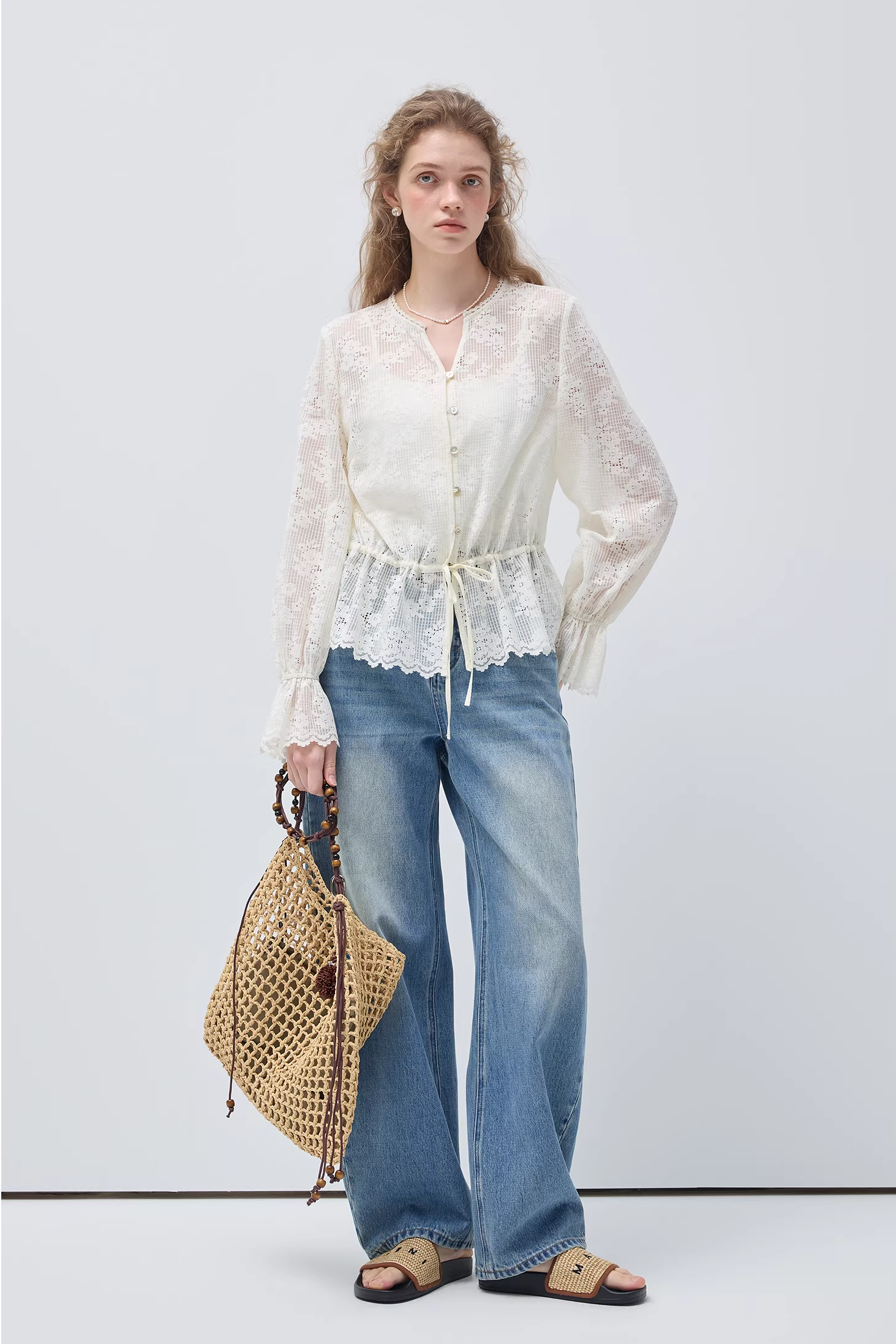 フラワーランゲージライトシャツC3538