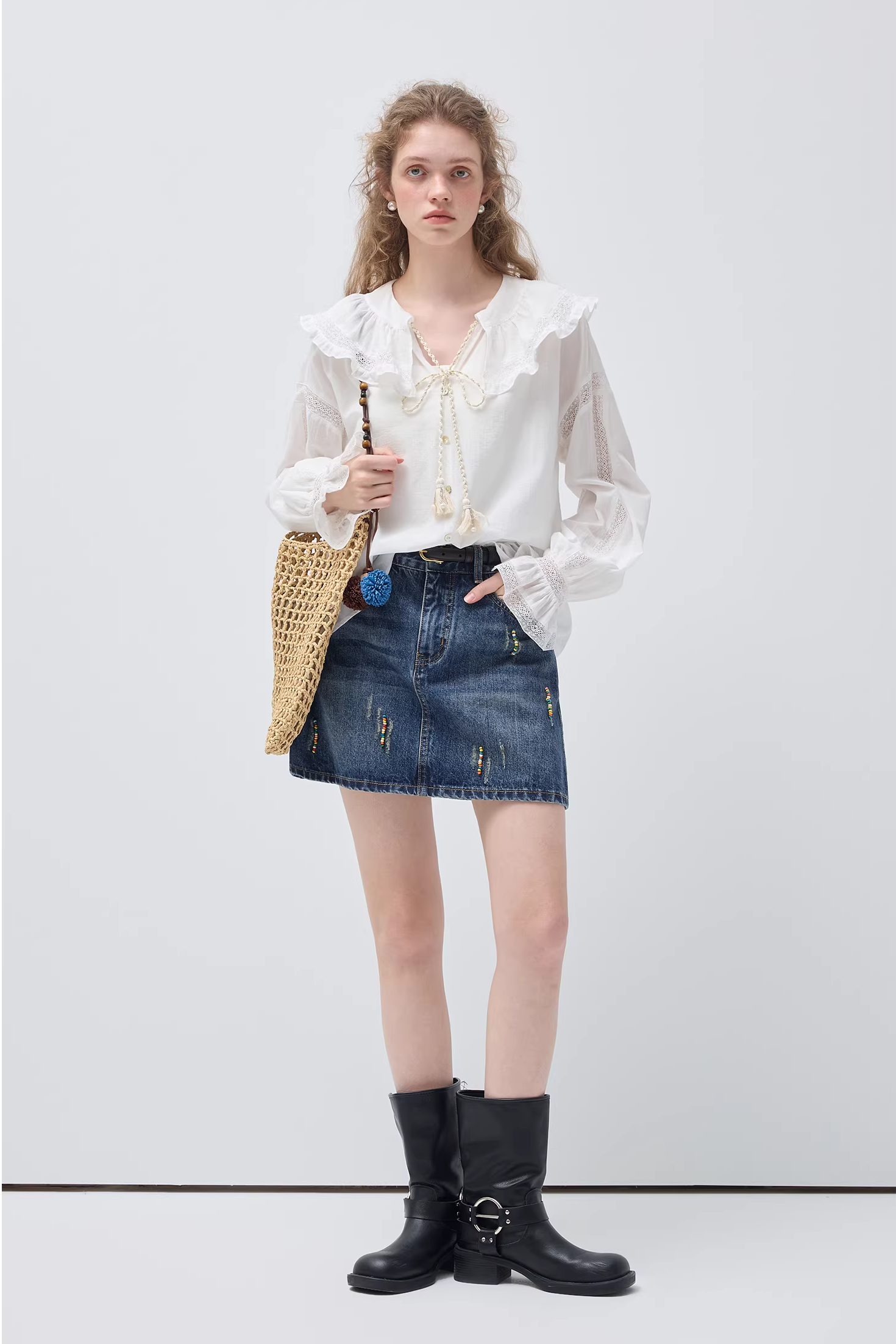 スウィートエレガントフリルブラウスC3541