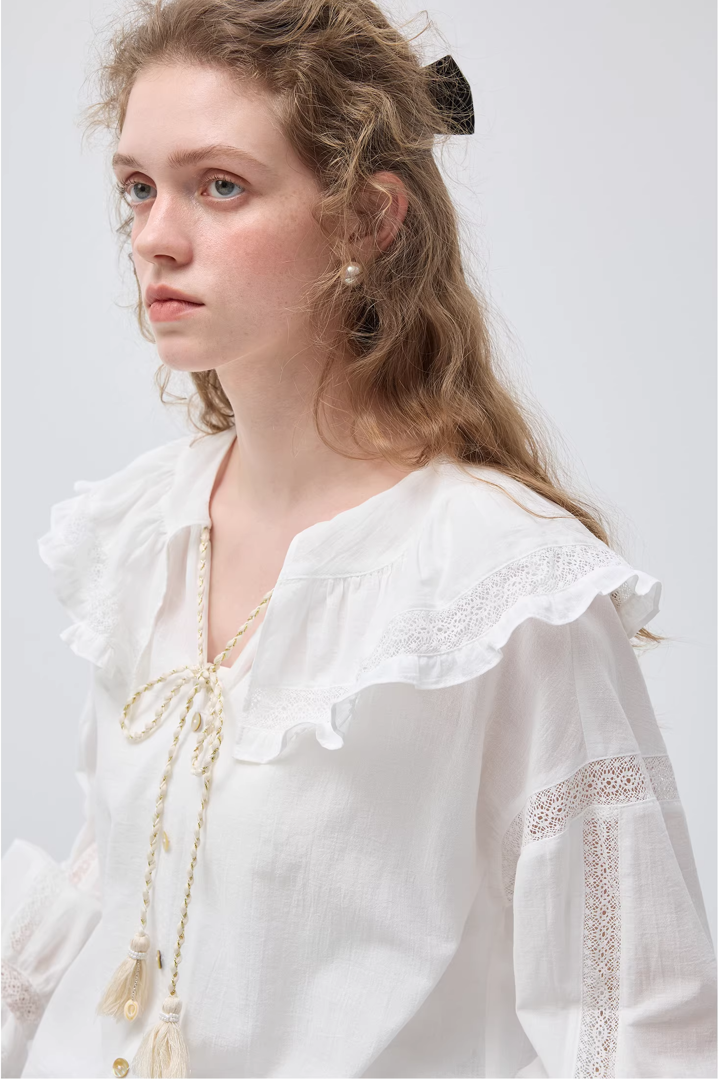 スウィートエレガントフリルブラウスC3541