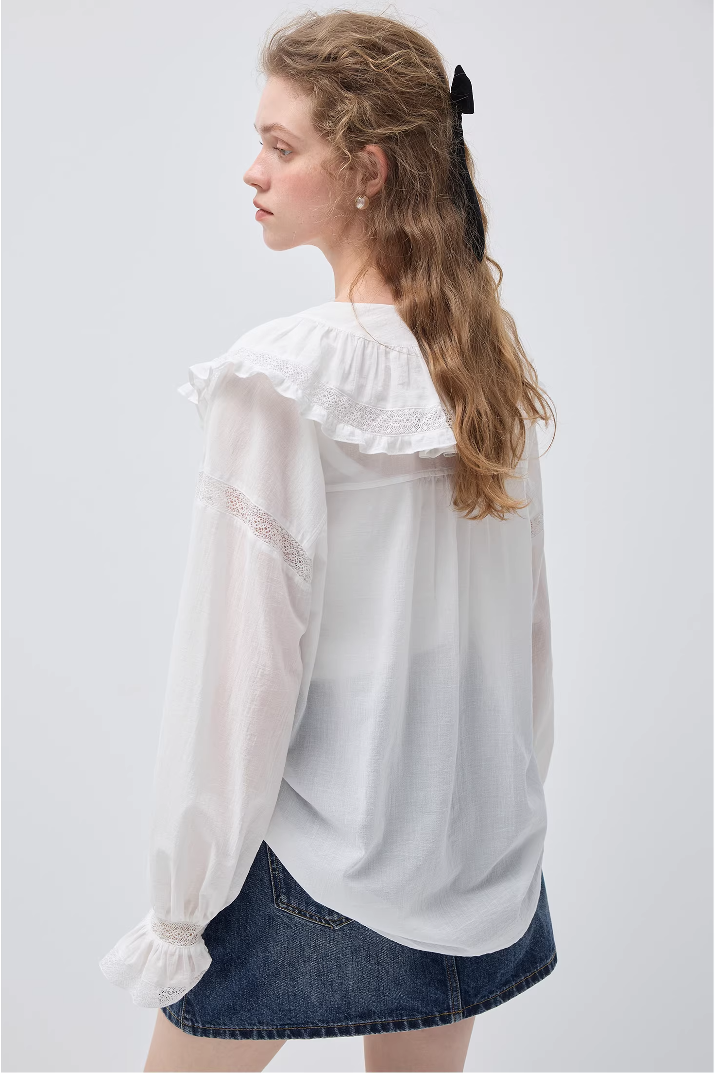 スウィートエレガントフリルブラウスC3541