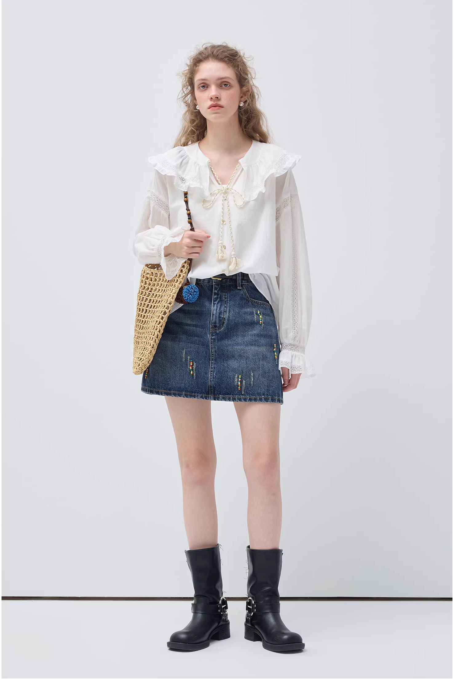 スウィートエレガントフリルブラウスC3541