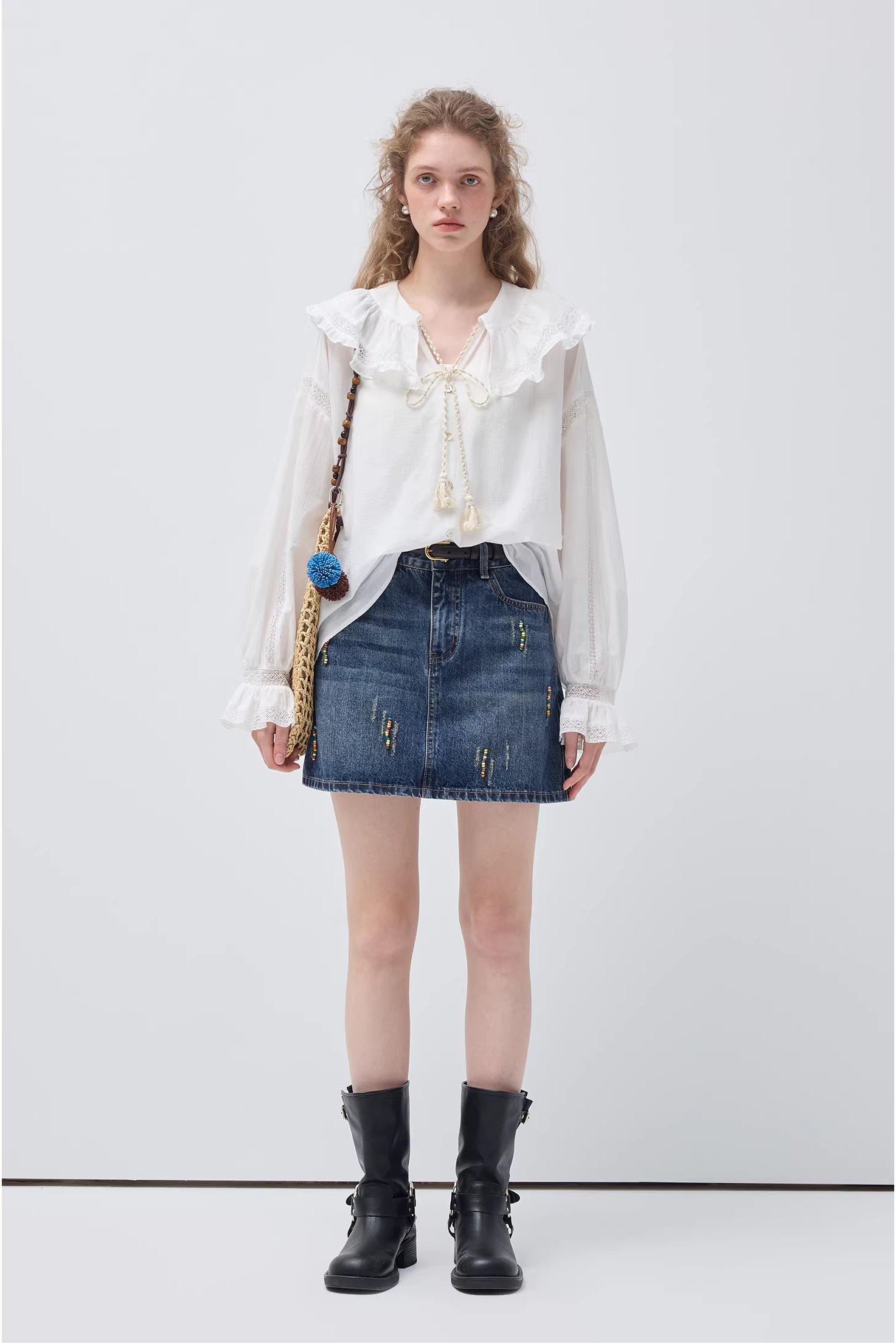 スウィートエレガントフリルブラウスC3541