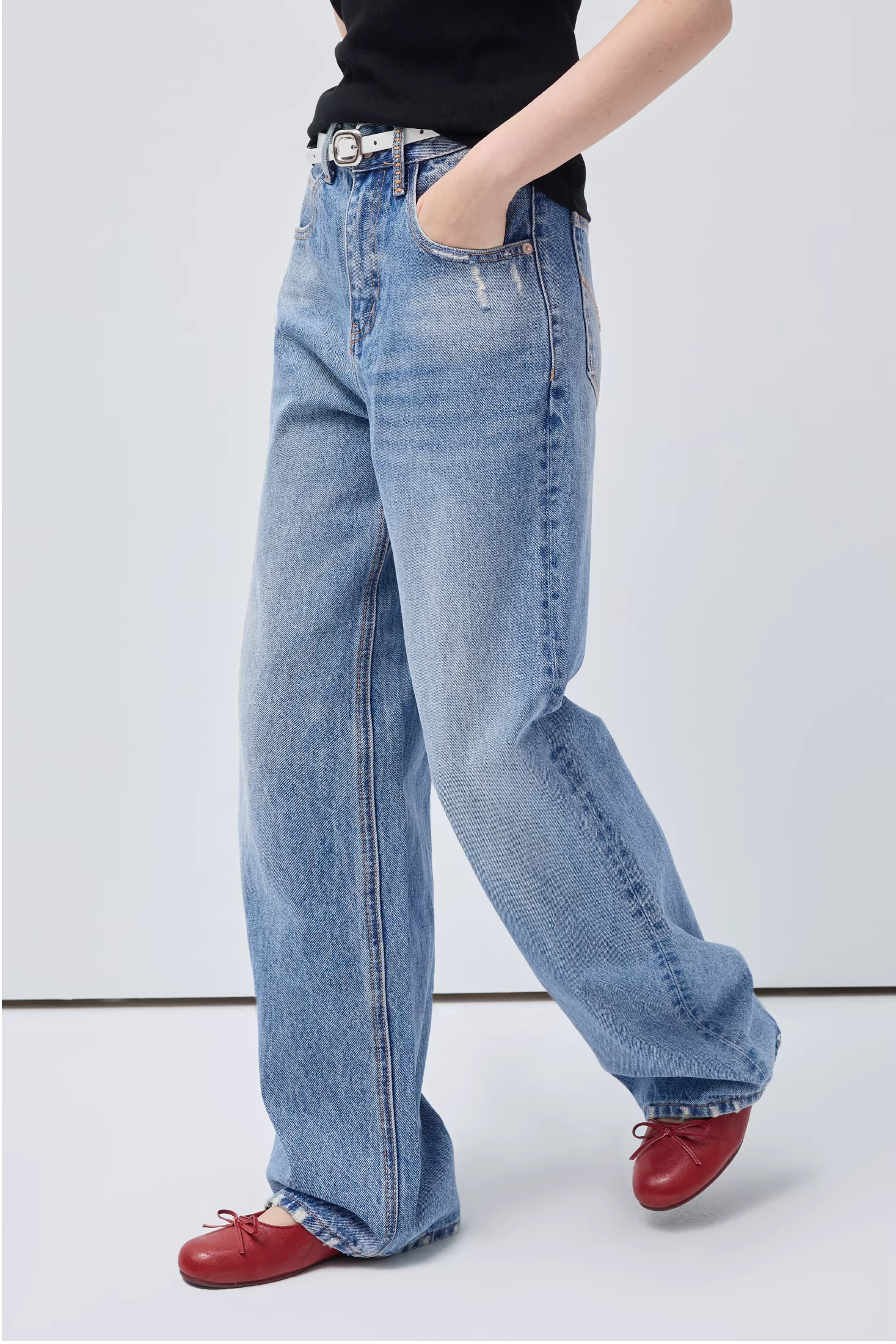 スタイリッシュレトロジーンズC3544