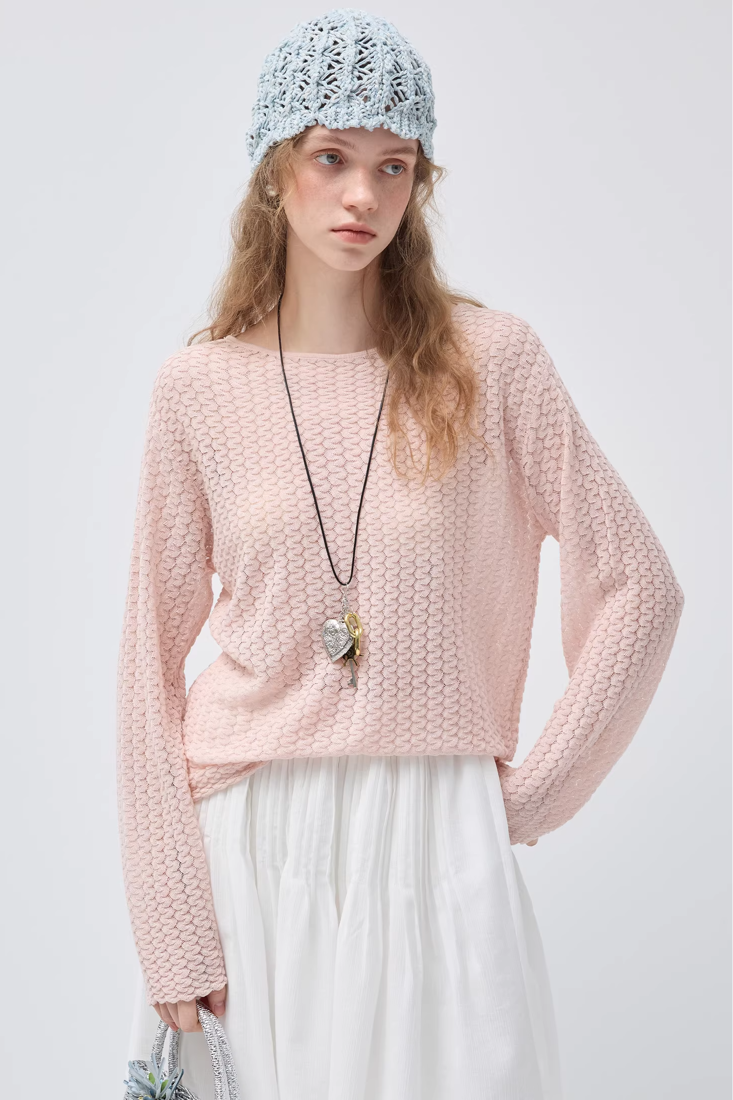 リヨセルテクスチャーセーターC3548