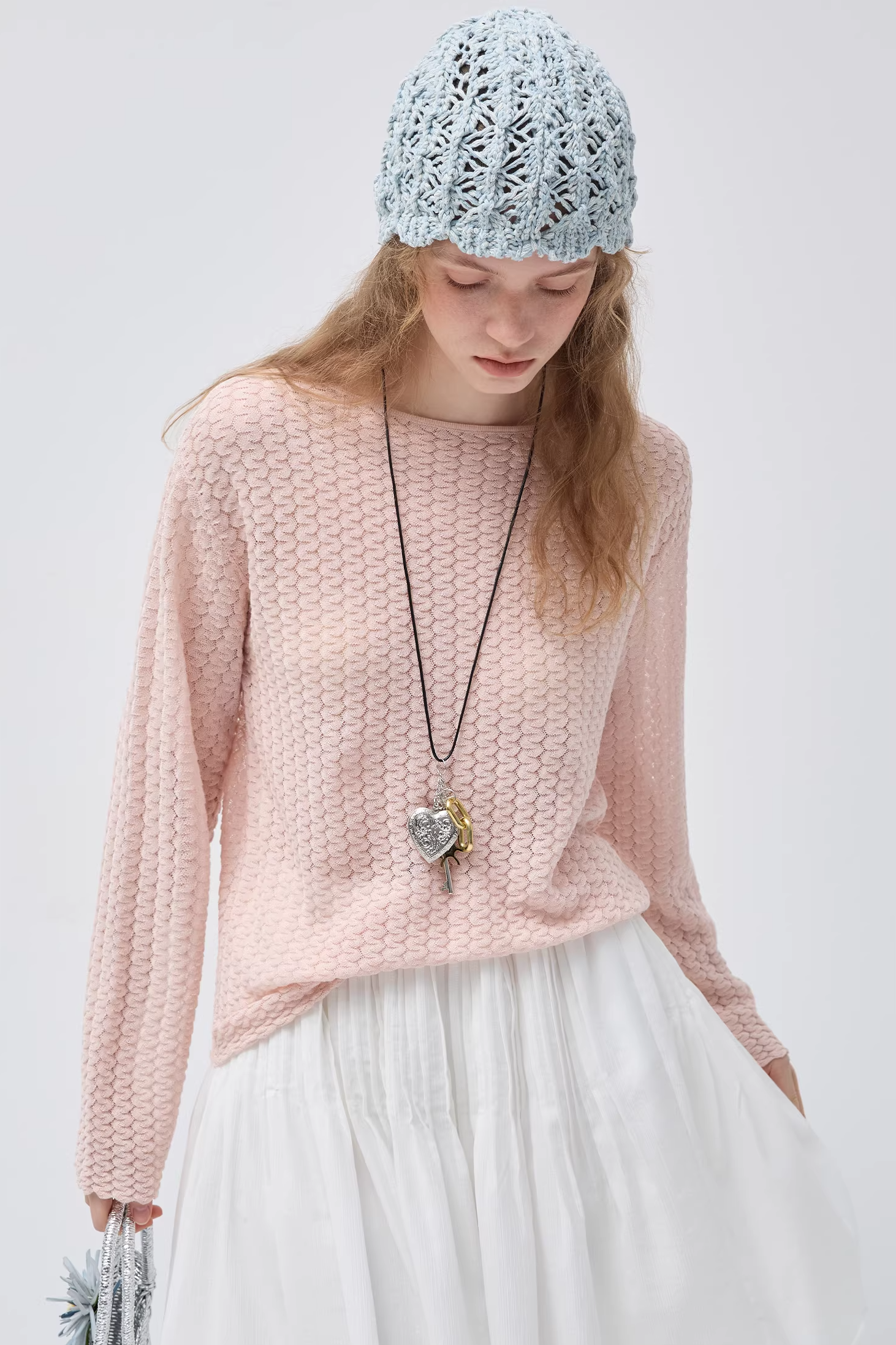 リヨセルテクスチャーセーターC3548