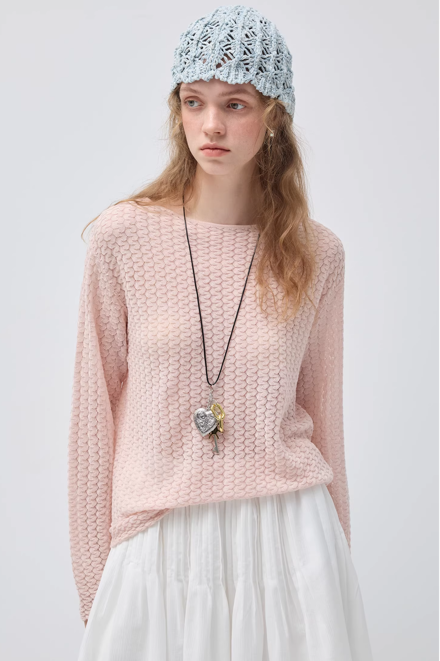 リヨセルテクスチャーセーターC3548