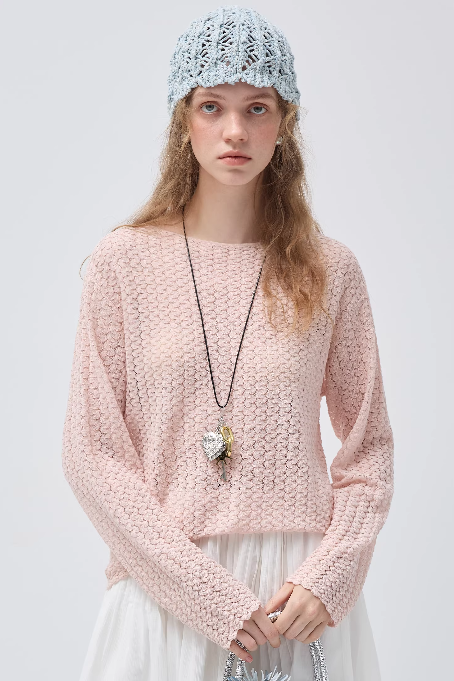 リヨセルテクスチャーセーターC3548