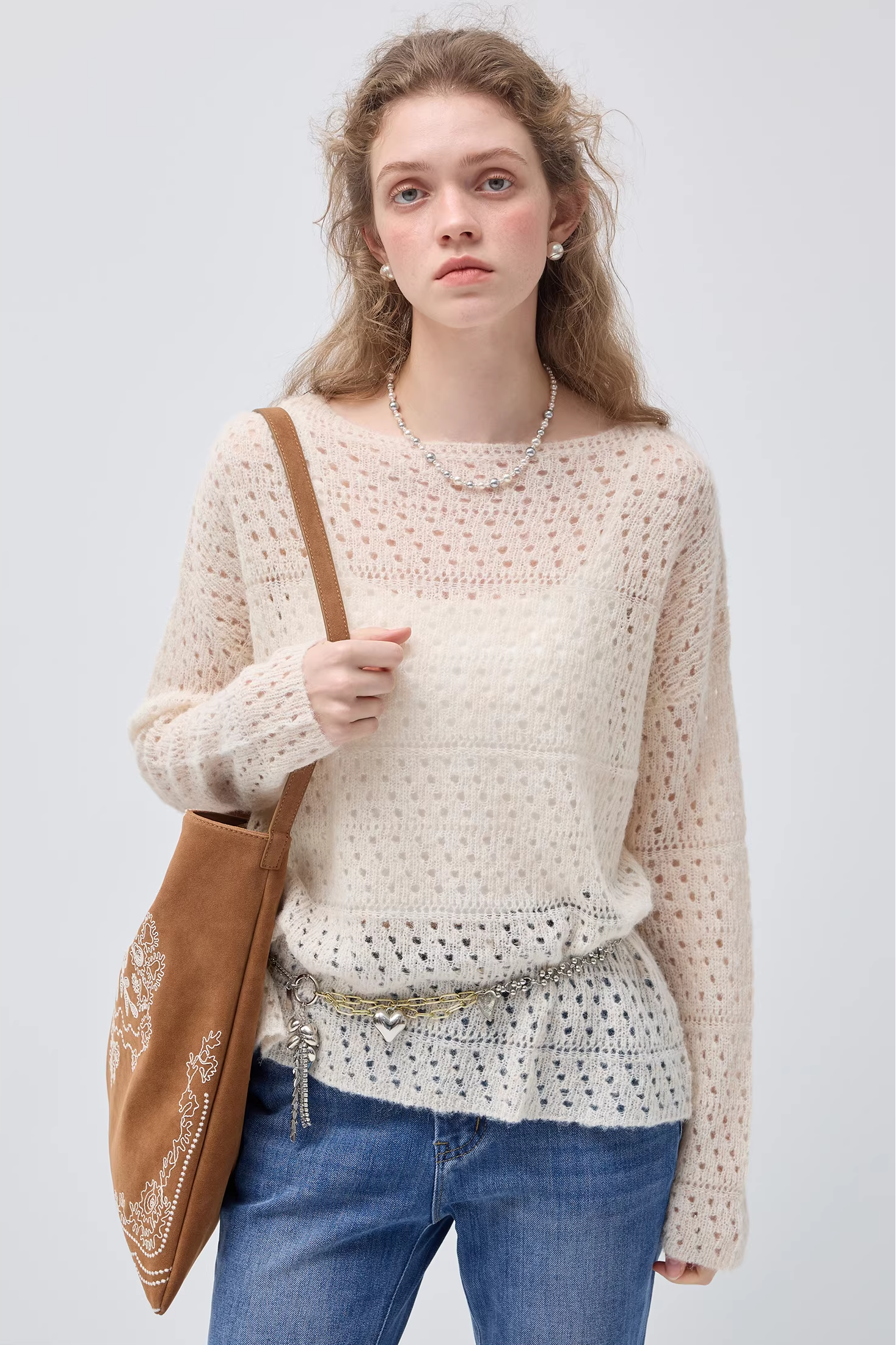 ルーズショルダーセーターC3557