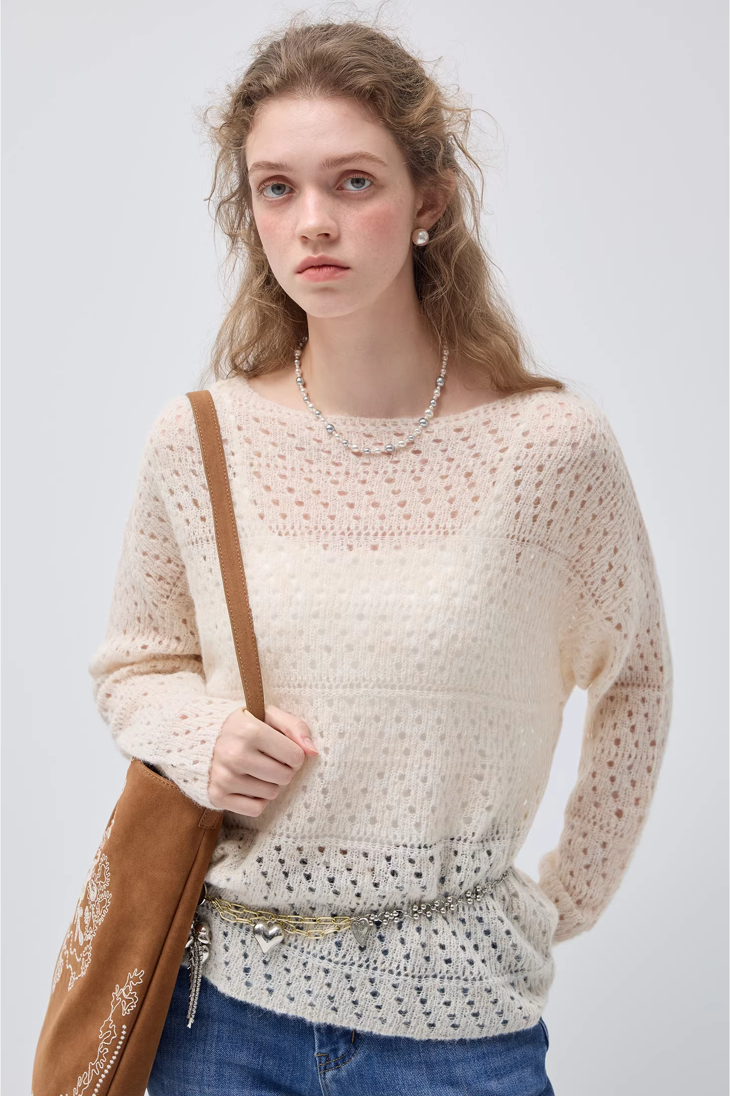 ルーズショルダーセーターC3557