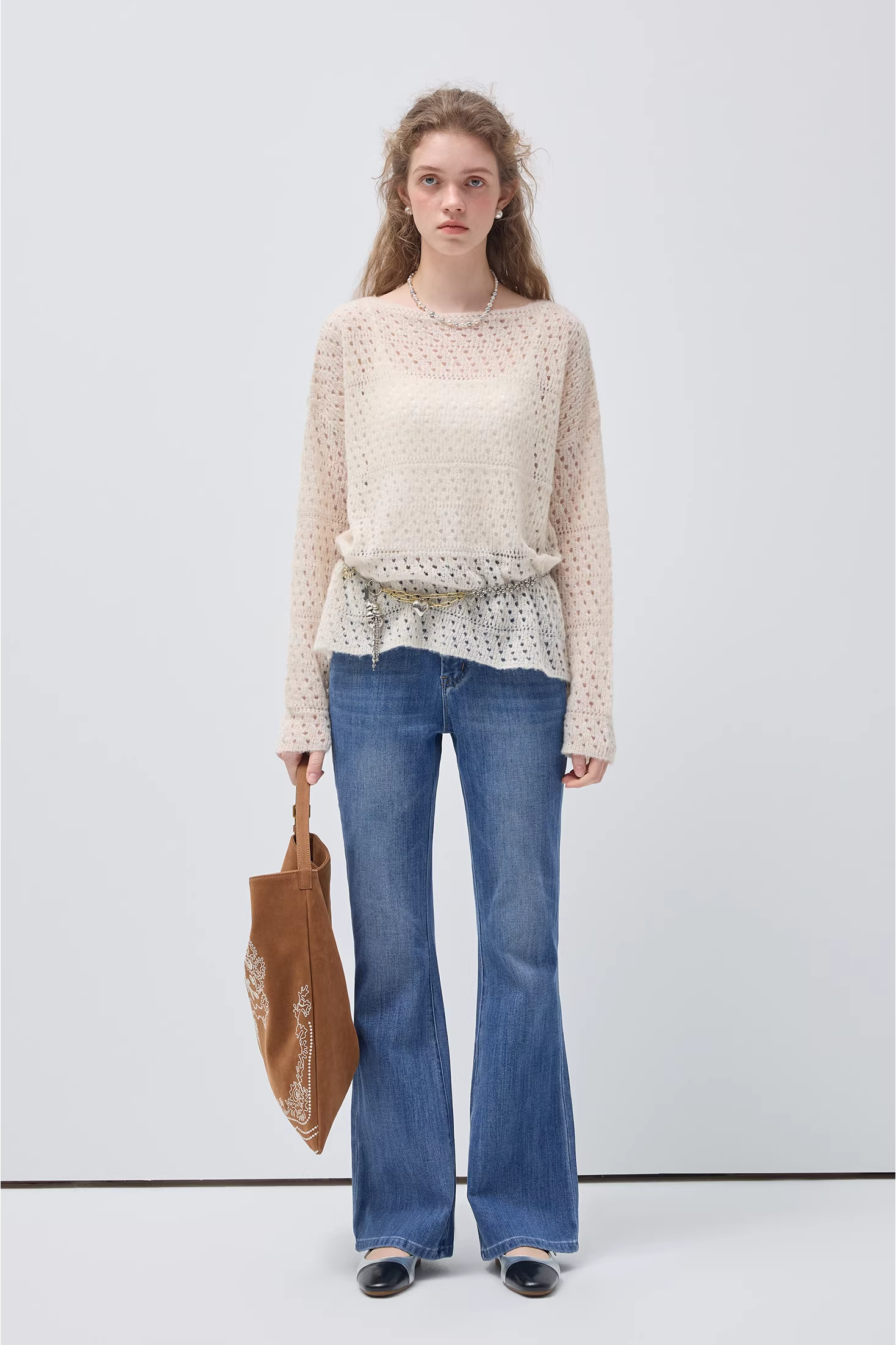 ルーズショルダーセーターC3557