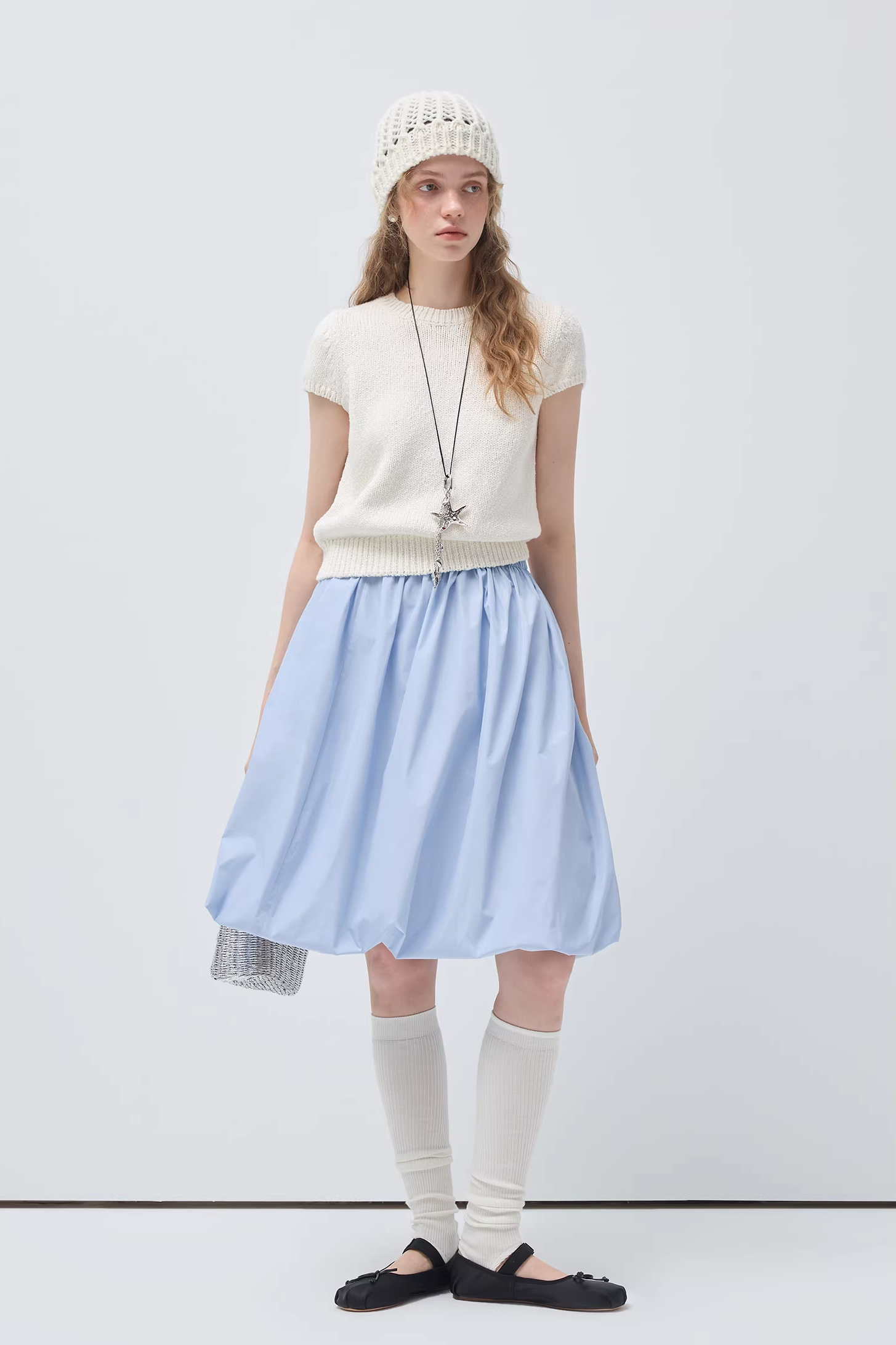 モネクラウドコットンソフトワックスニットC3560