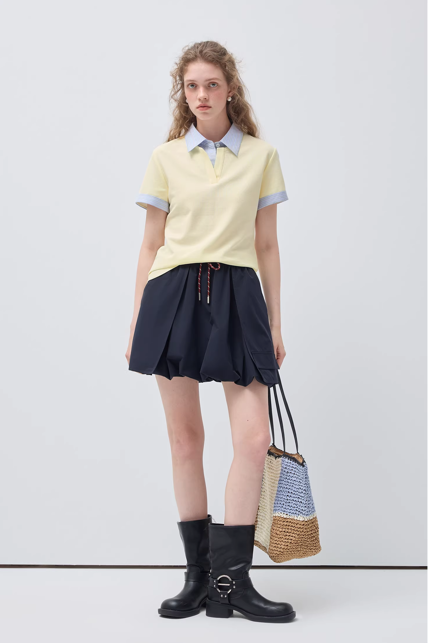 バルーンワークドレスC3561