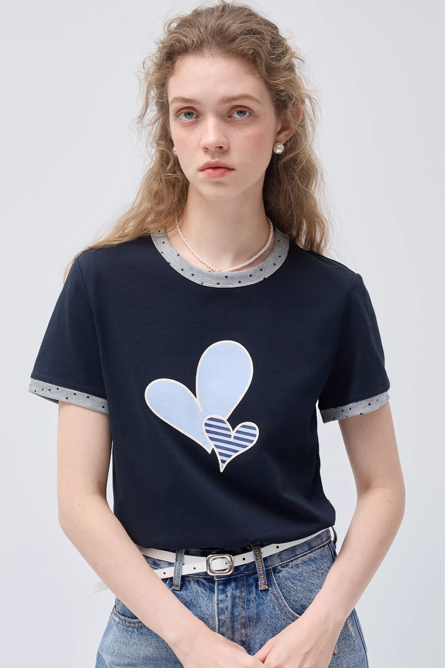 エッジラブプリントリラックスTシャツC3565