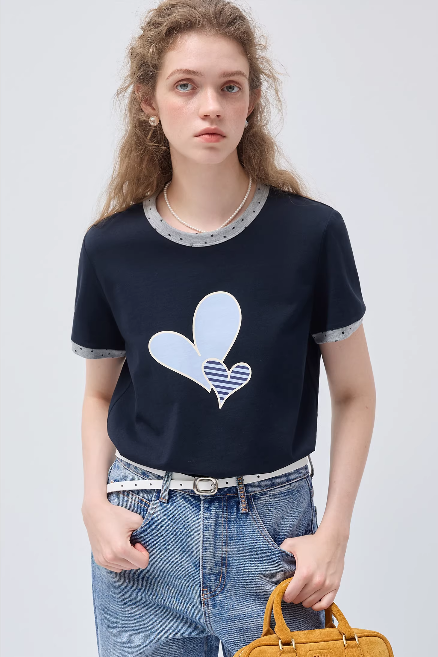 エッジラブプリントリラックスTシャツC3565