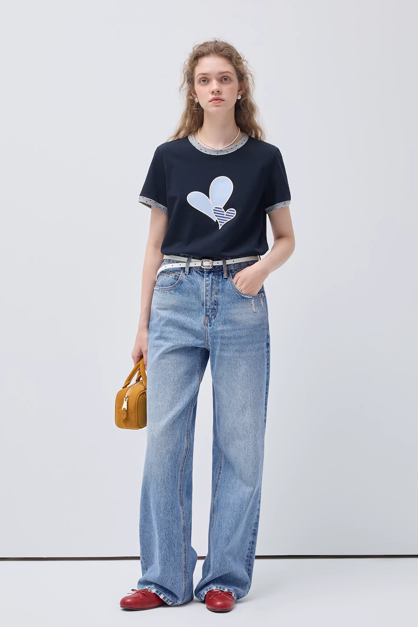 エッジラブプリントリラックスTシャツC3565