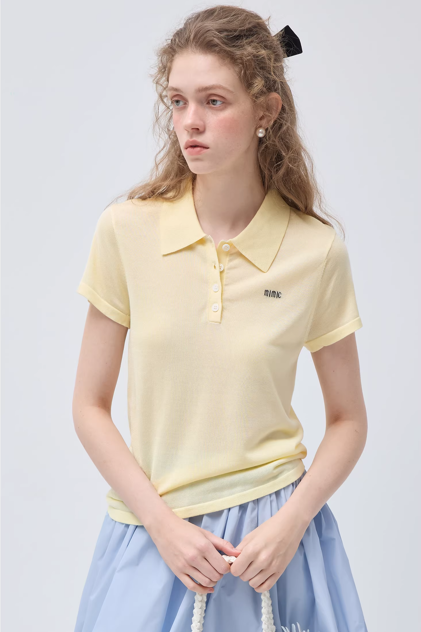 リヨセルニットポロTシャツC3569