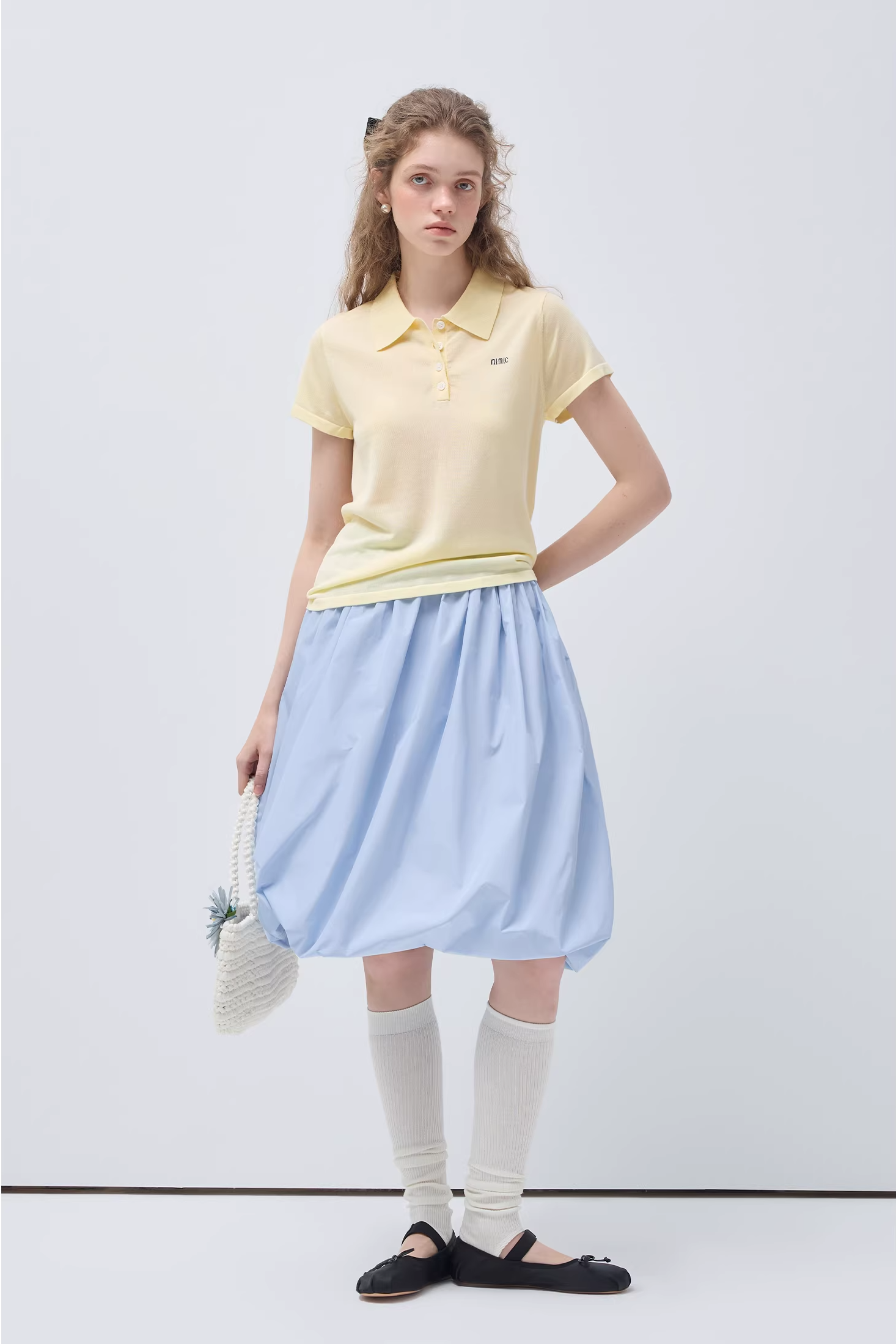 リヨセルニットポロTシャツC3569