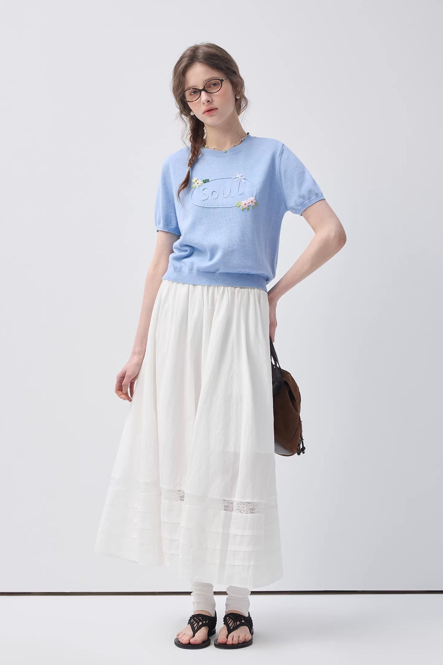 切替レースAラインスカートC3626