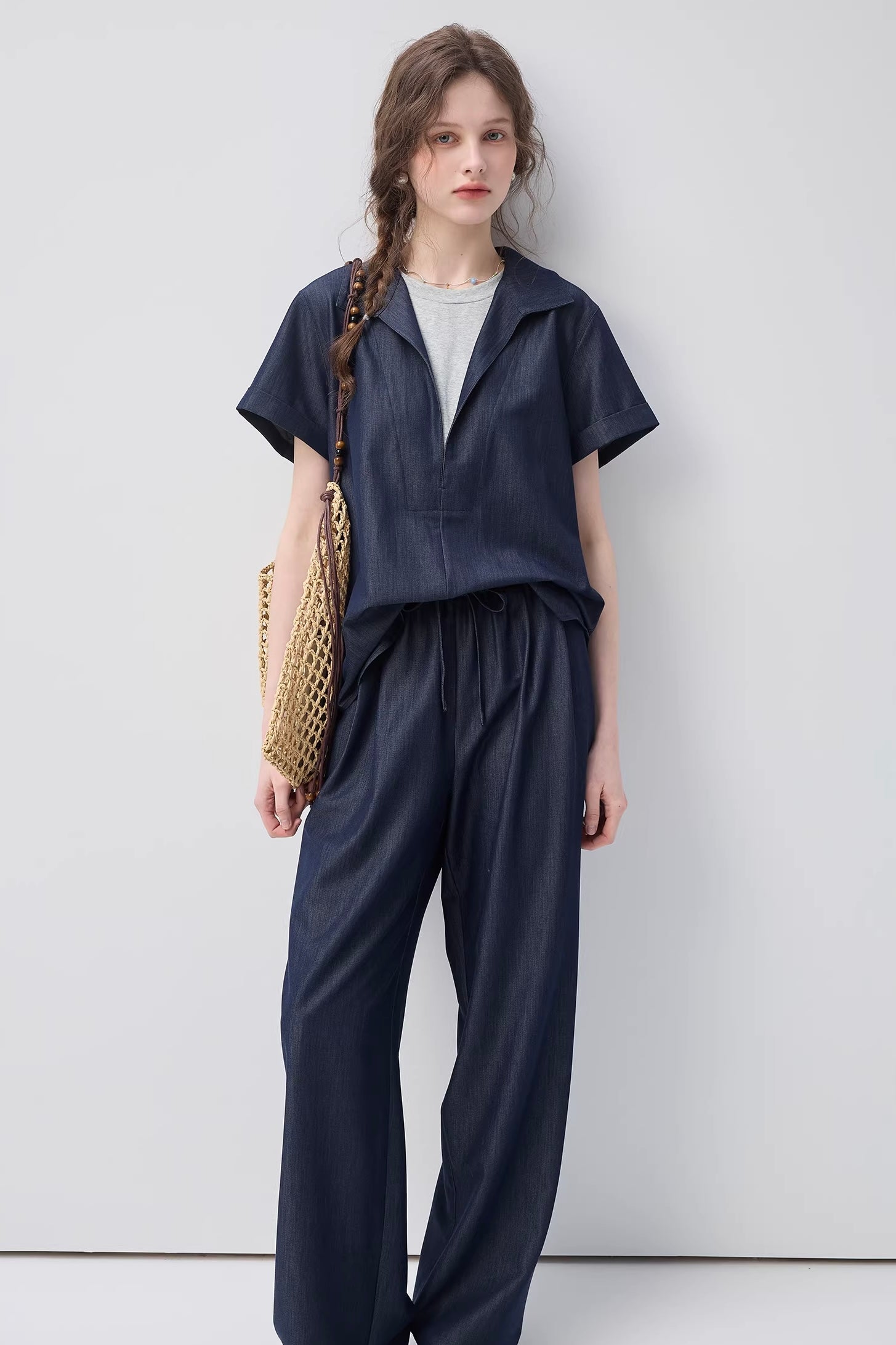 リラックスムードワイドシルエット セットアップC3632