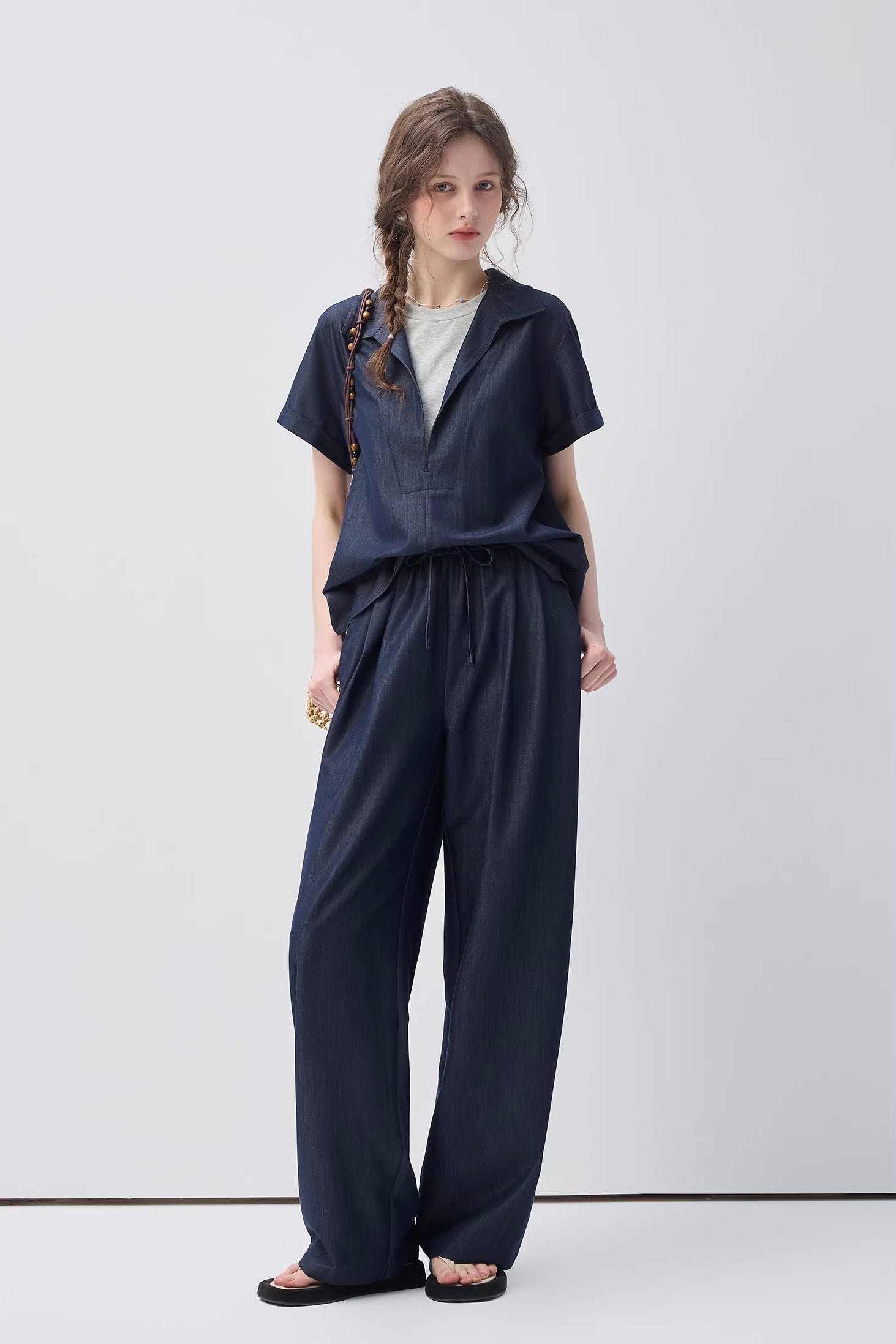 リラックスムードワイドシルエット セットアップC3632