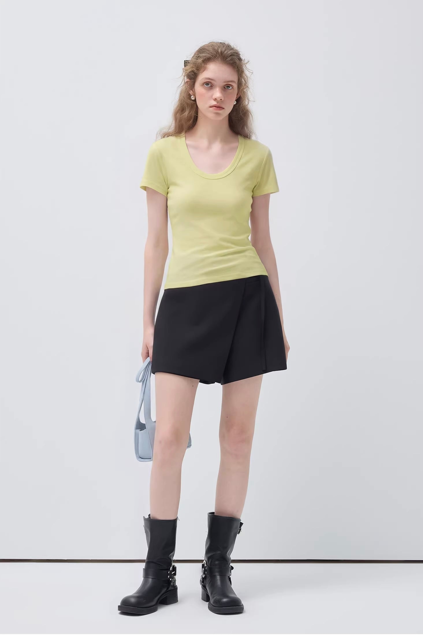 UネックフィットシルエットTシャツC3633