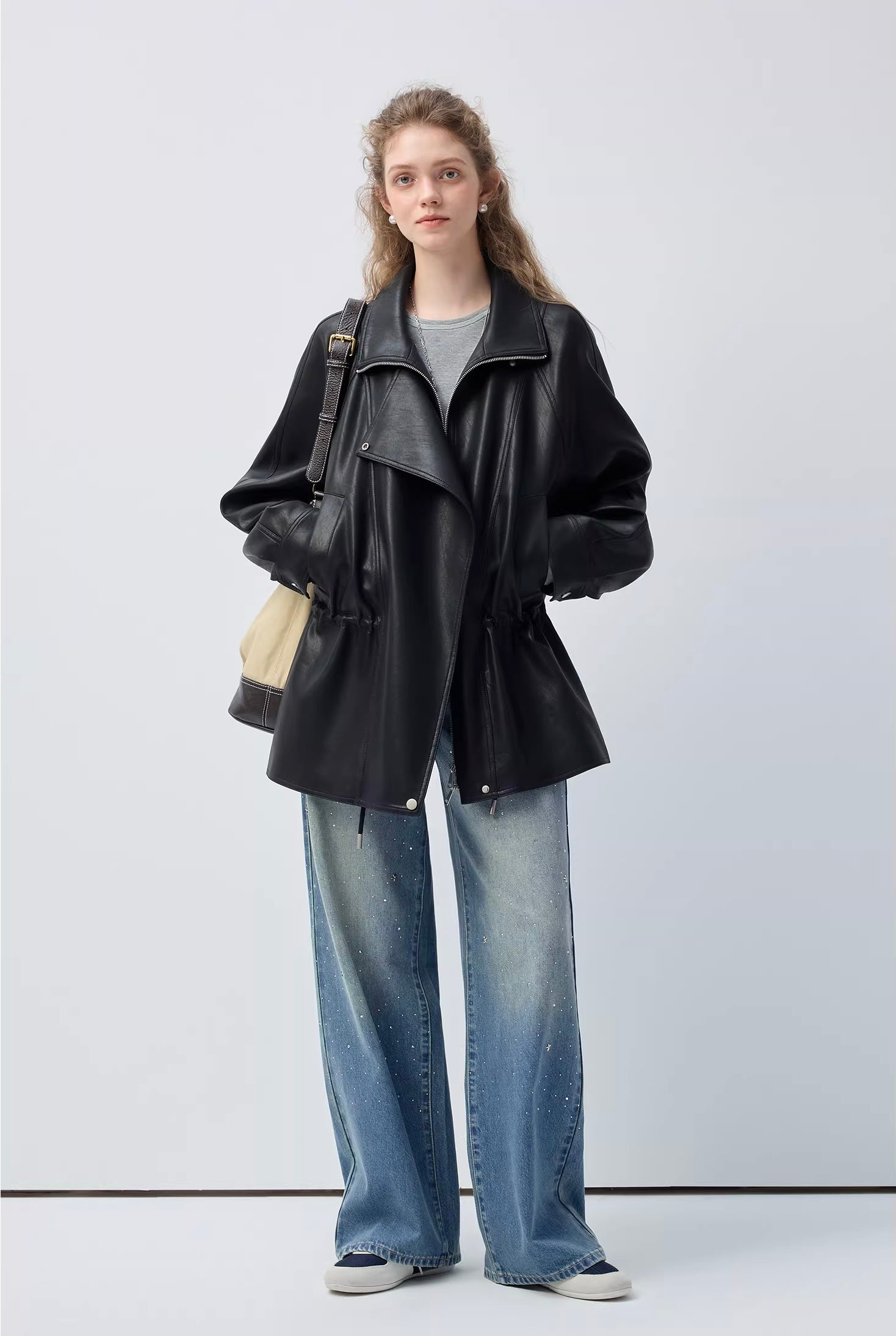 デザインカラーレザージャケット
C3385