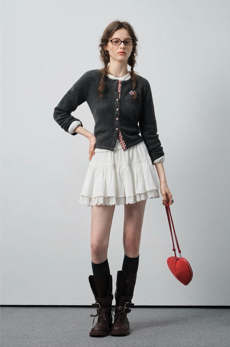 エレガントデザインフラワー刺繍ニットC3168