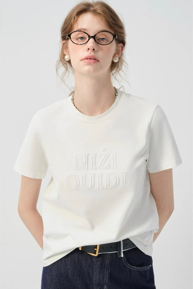 ロゴ刺繍Tシャツ
C2974
