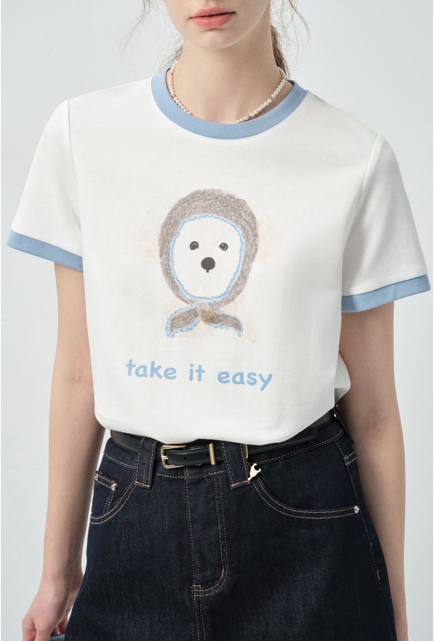 take it easyプリントTシャツC2906
