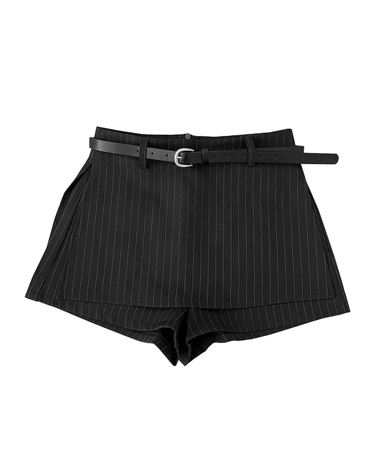 ピンストライプスカートショートパンツ C3831