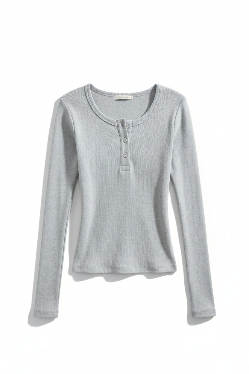 ロングスリーブトップス × アシメチェックフレアスカート セット T3007