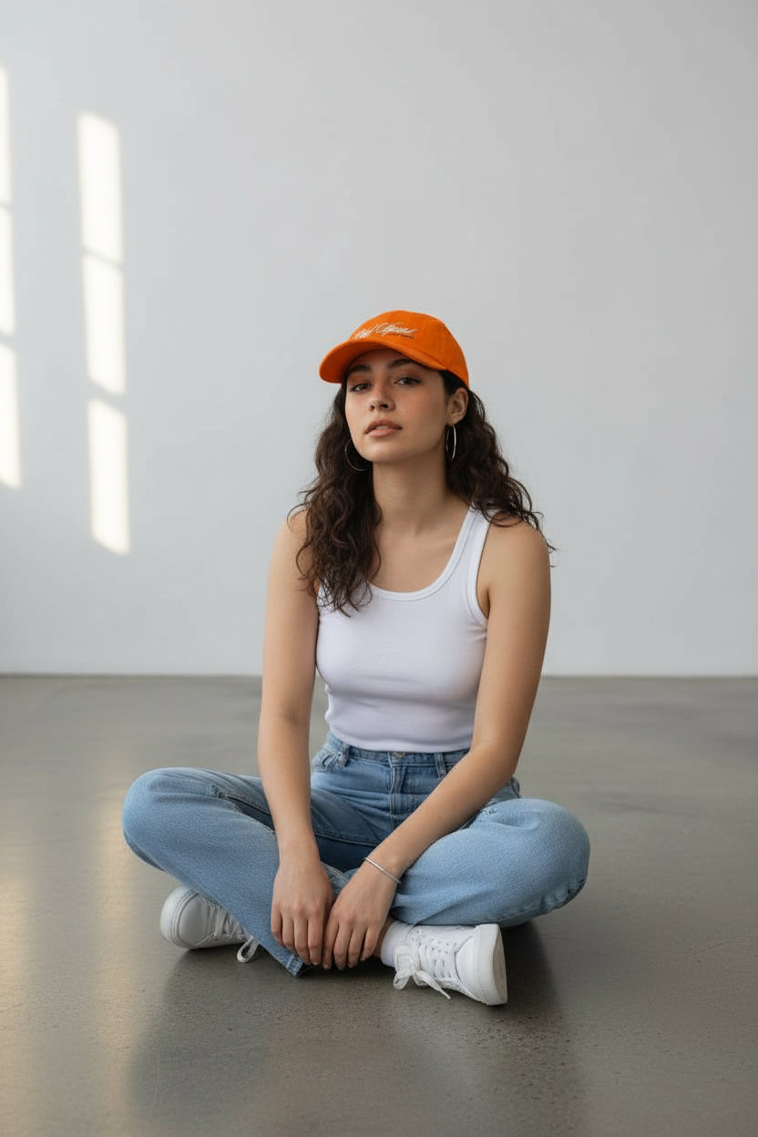 Old Sport ロゴ刺繍CAP ORANGE